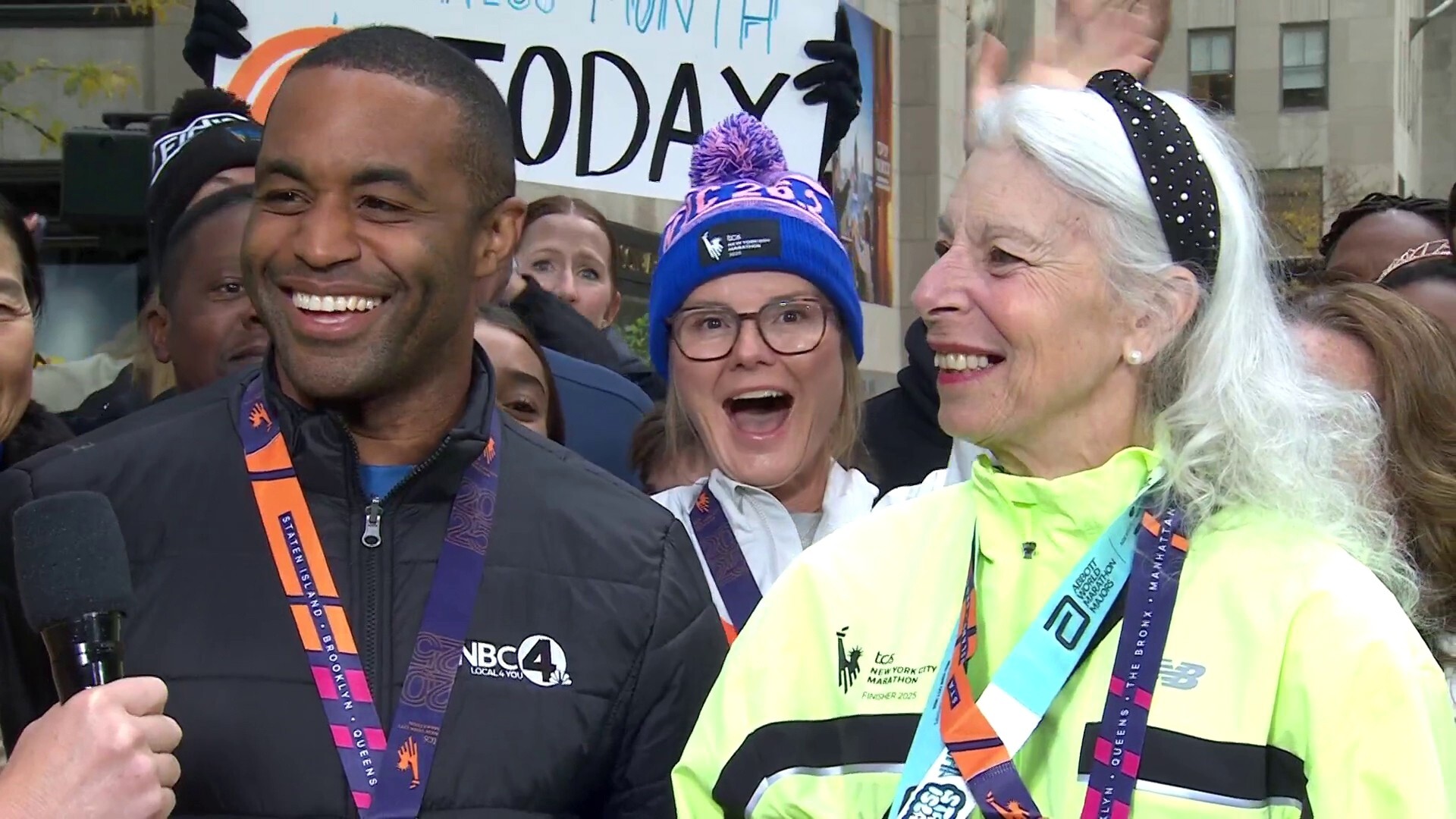 NYC Marathon Runners Celebrate Milestones on TODAY Plaza