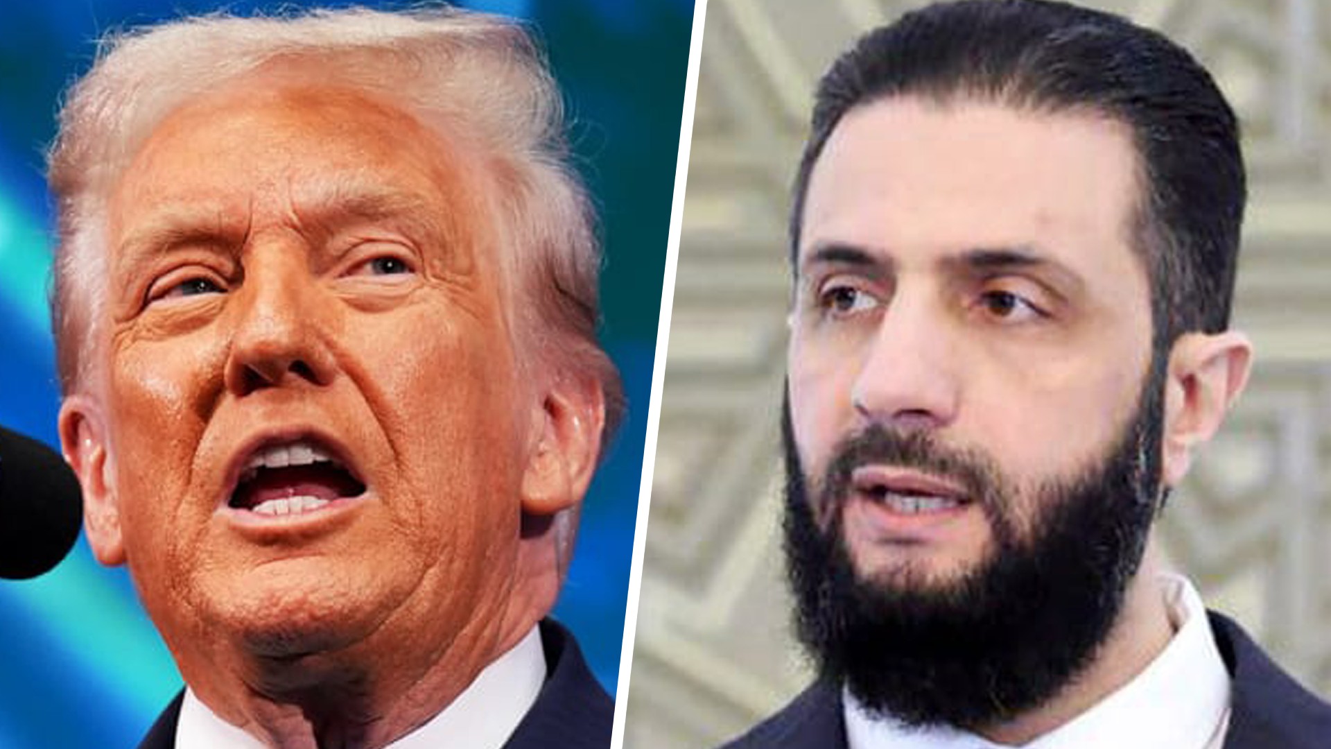 Ahmed al-Sharaa and Donald Trump