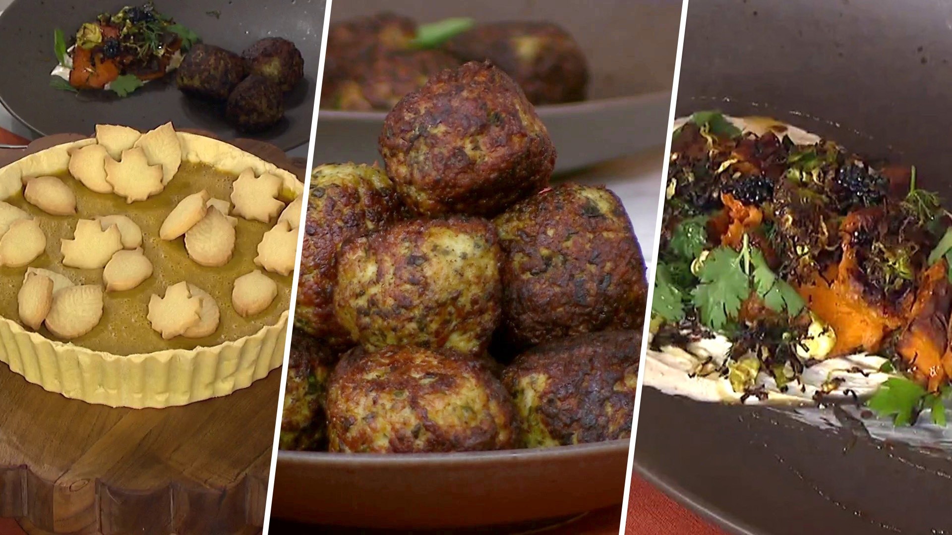 Turkey Meatballs, Sweet Potatoes, Pumpkin Tart: Get the Recipes!