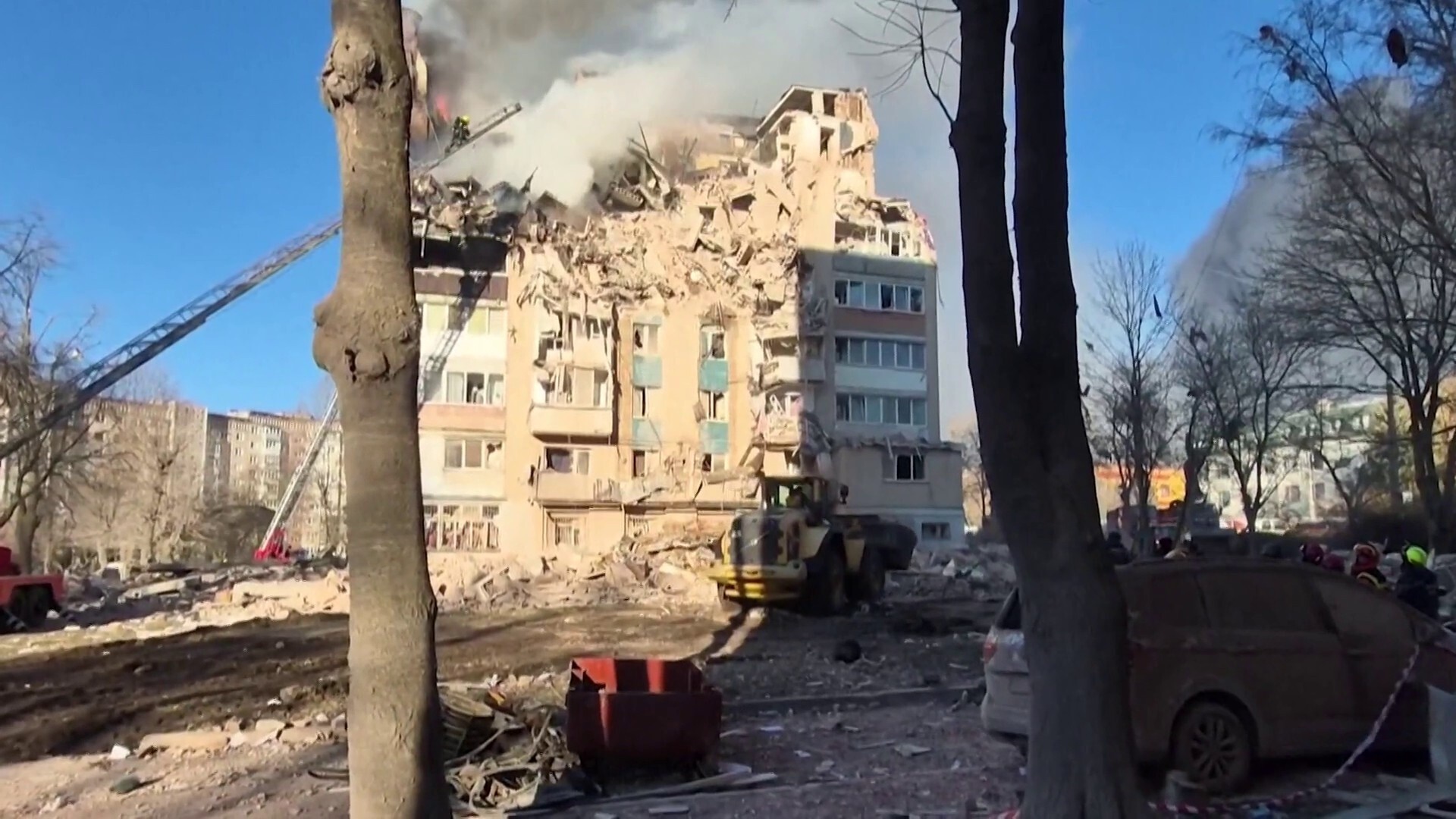 Massive Russian Drone Attack in Ukraine Kills at Least 20