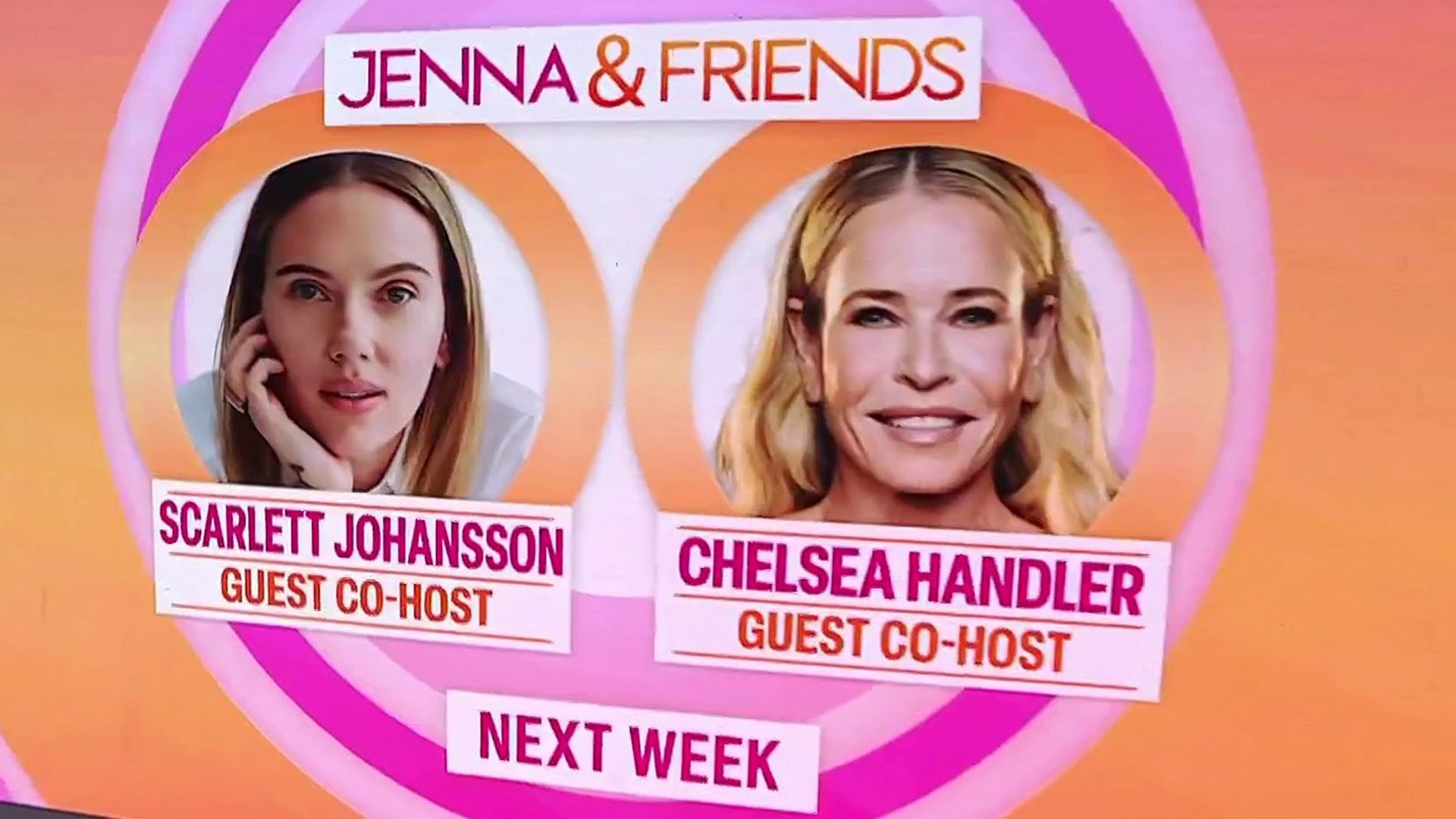 Scarlett Johansson, Chelsea Handler to Guest Co-Host With Jenna