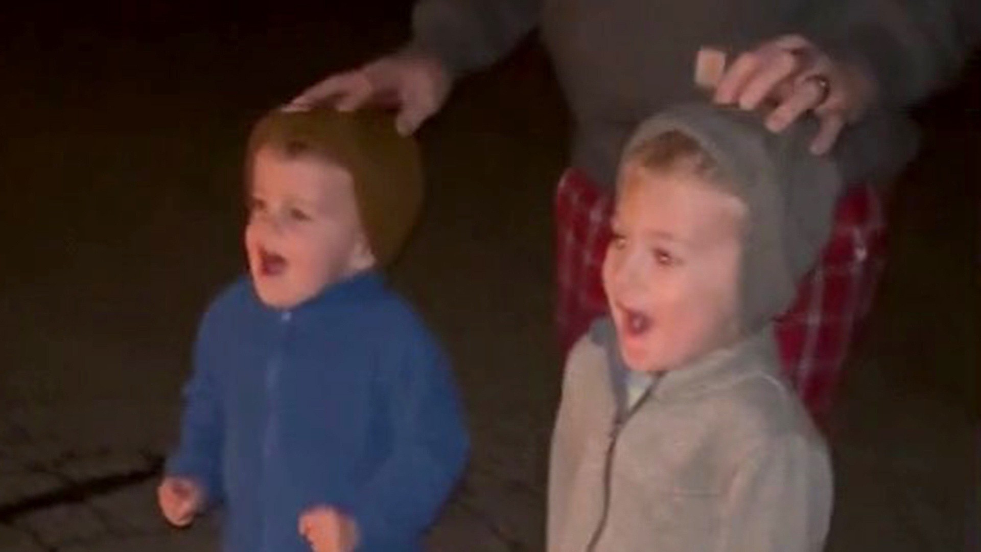 Kids Have the Best Reaction to Dad's Epic Holiday Lights Display