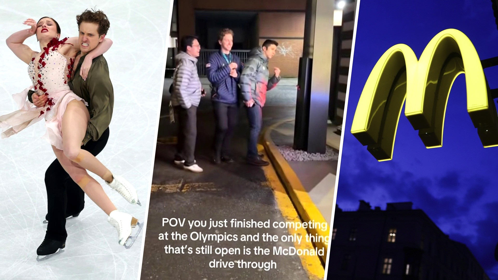 Ice Dancers Go to Italian McDonald's Drive Thru After Olympics