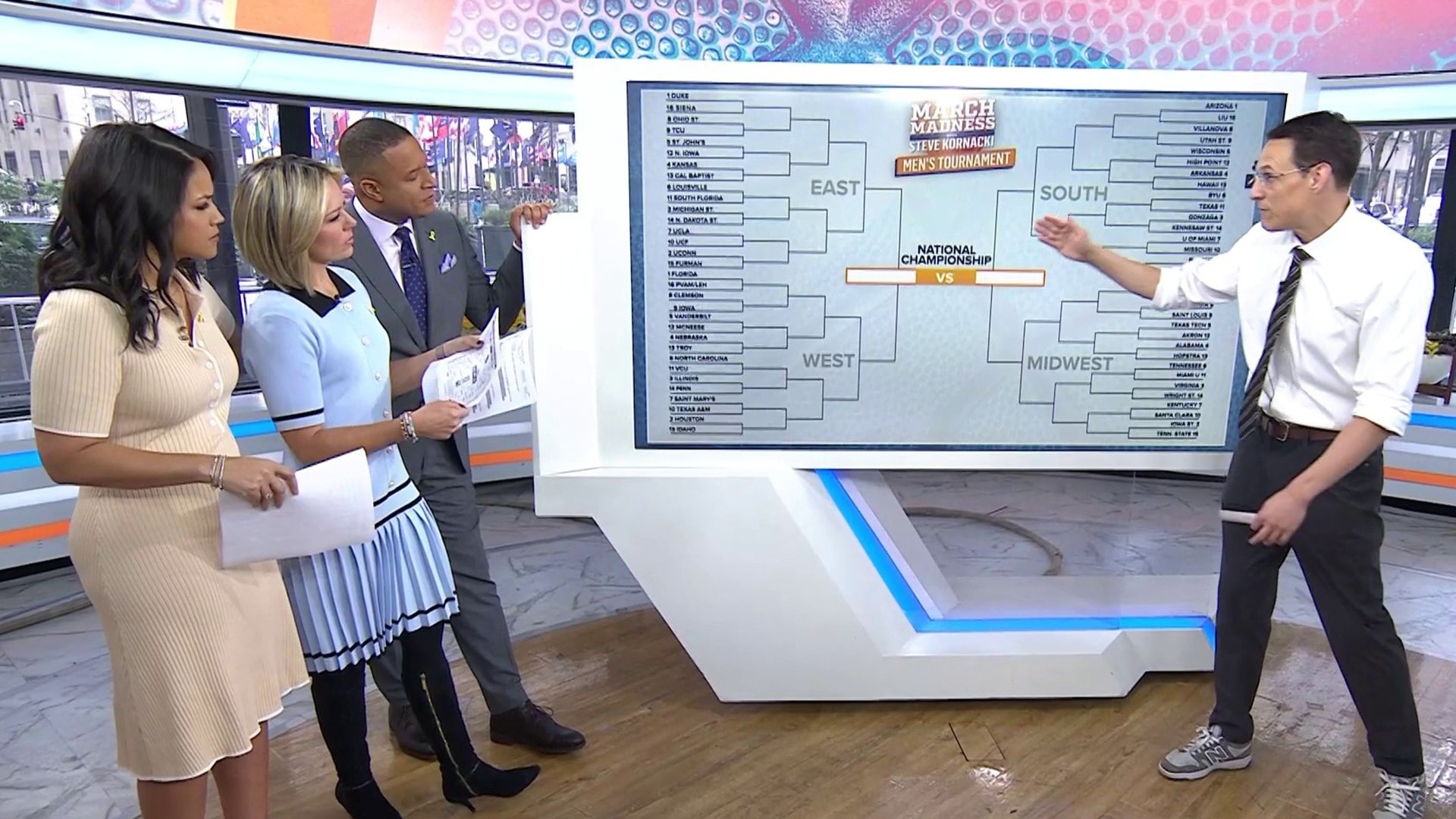 Steve Kornacki Breaks Down March Madness 2026 Brackets