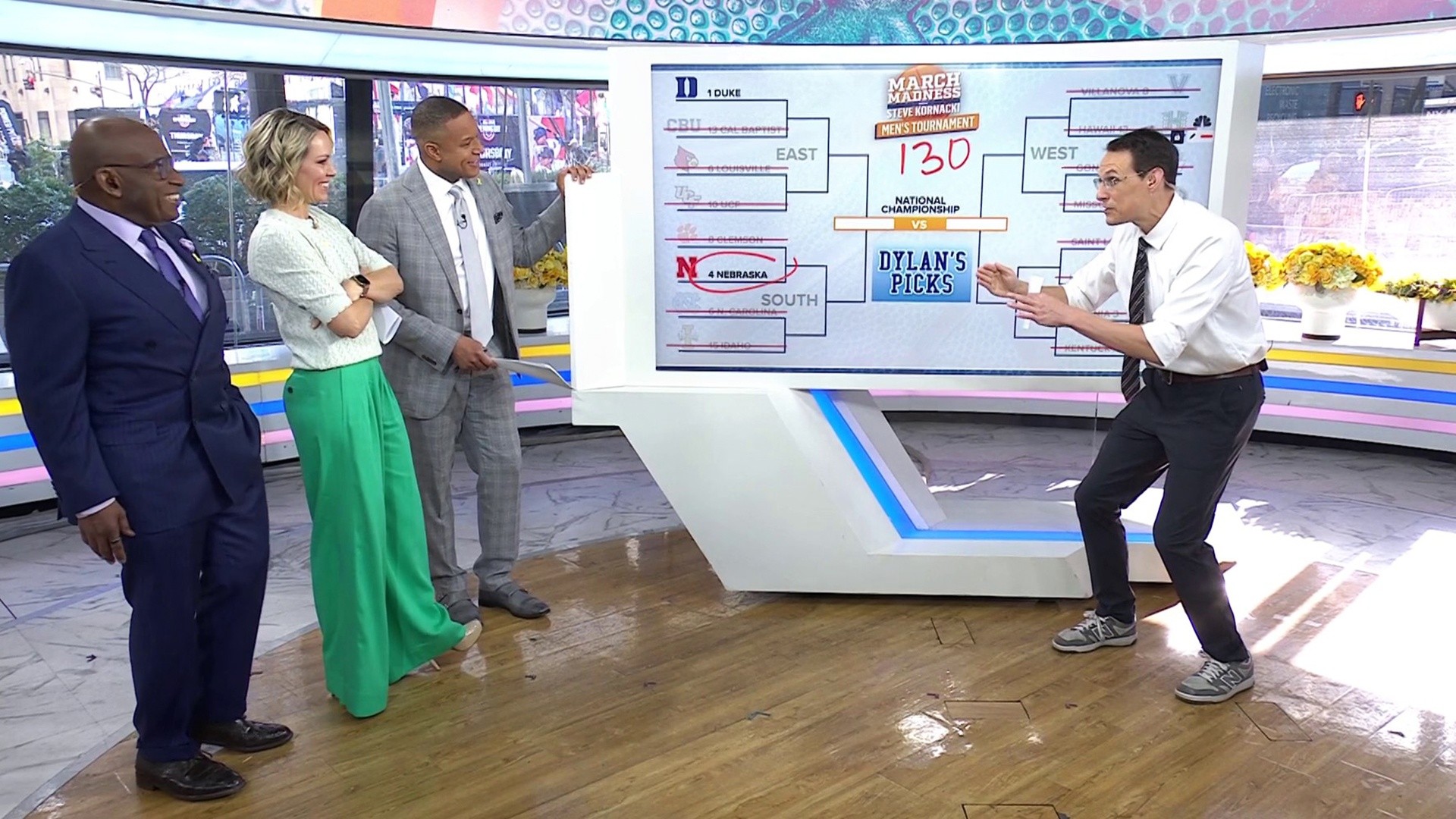 Steve Kornacki Reviews TODAY Hosts' March Madness Brackets