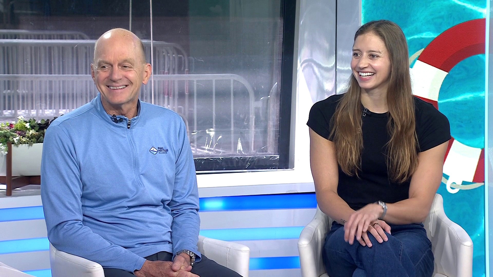 Olympic Gold Medalists Give Lesson in Swim Safety Ahead of Summer
