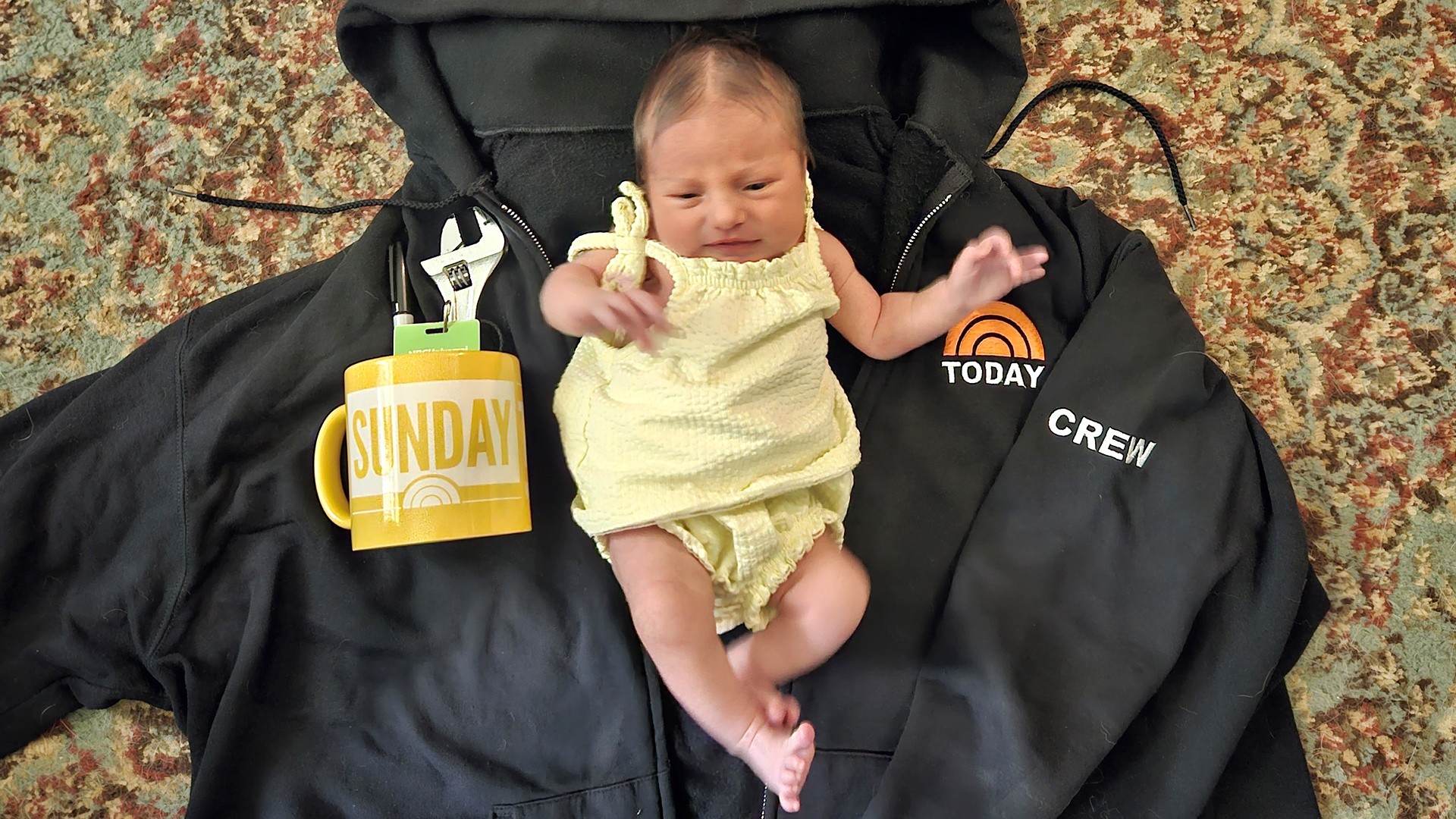 TODAY Lighting Operator Welcomes Baby Girl in Sunday Mug Shot