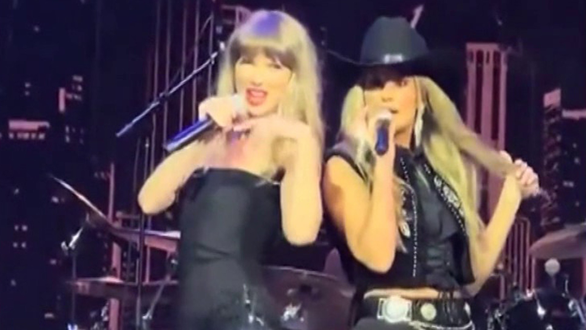 Taylor Swift and Lainey Wilson Perform Surprise Duet at NFL Event