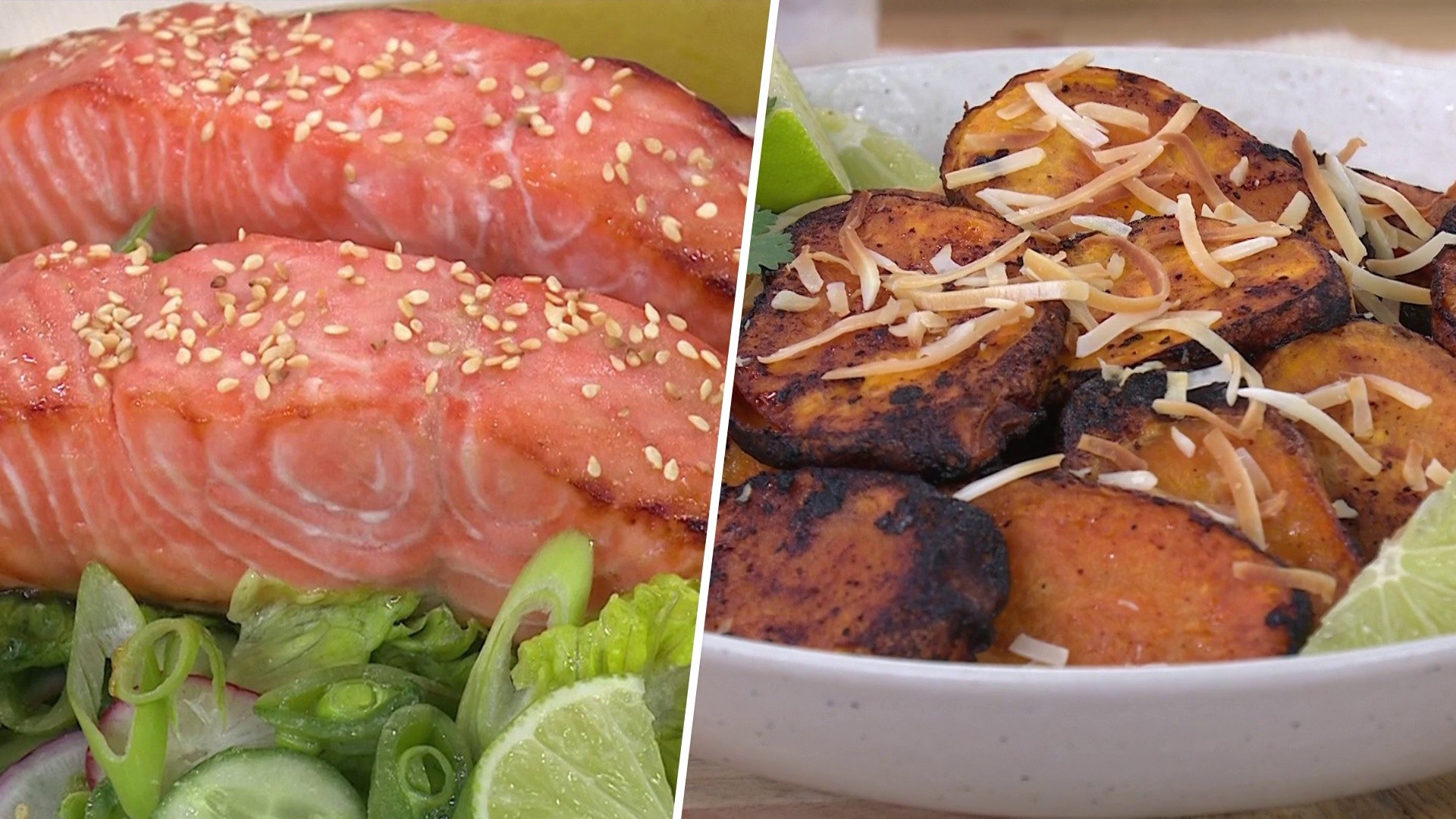 Honey Salmon Salad, Roasted Sweet Potatoes: Get the Recipes!
