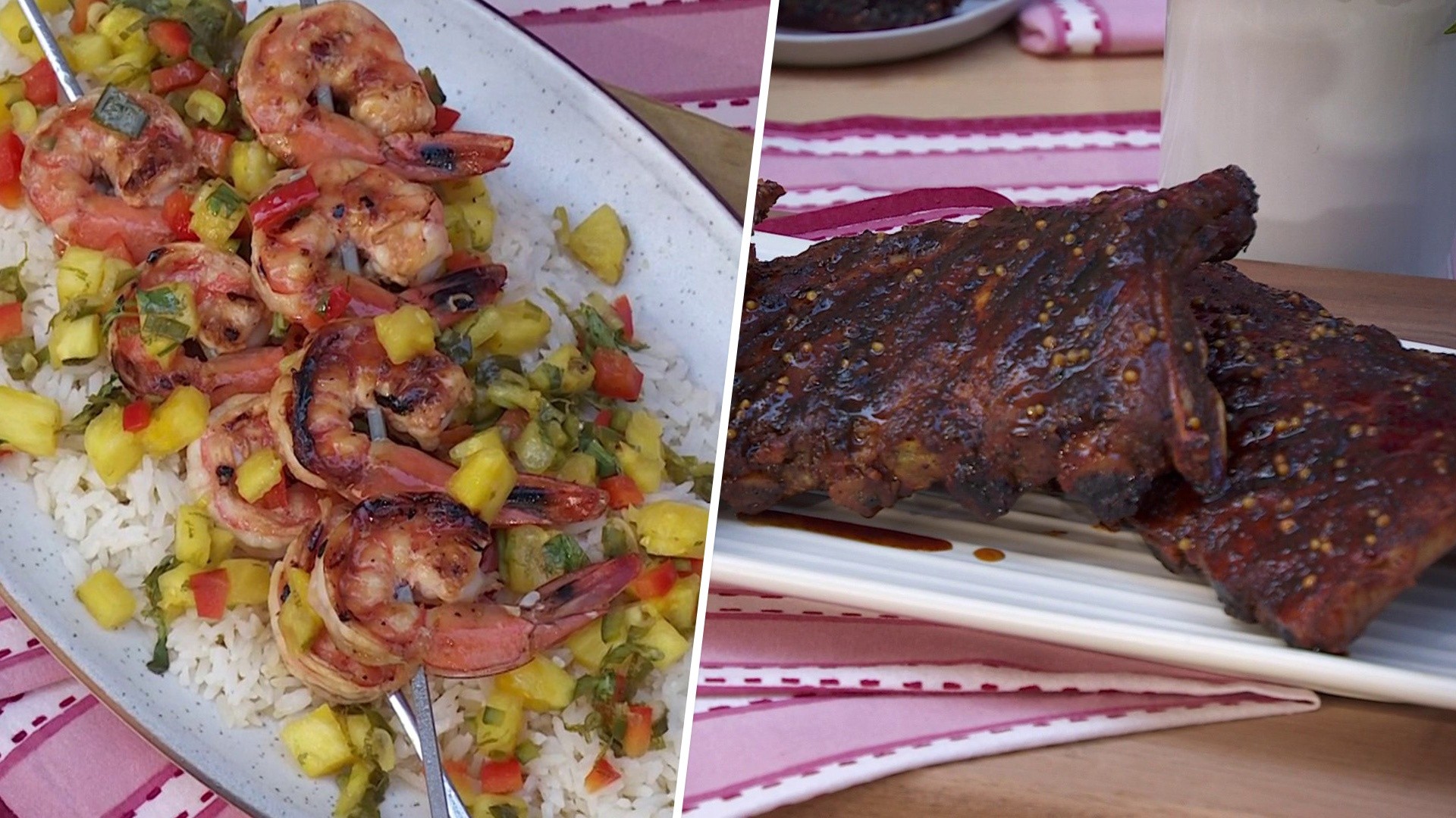 TODAY Recipes: Shrimp Skewers, Cherry Barbecue Ribs, More