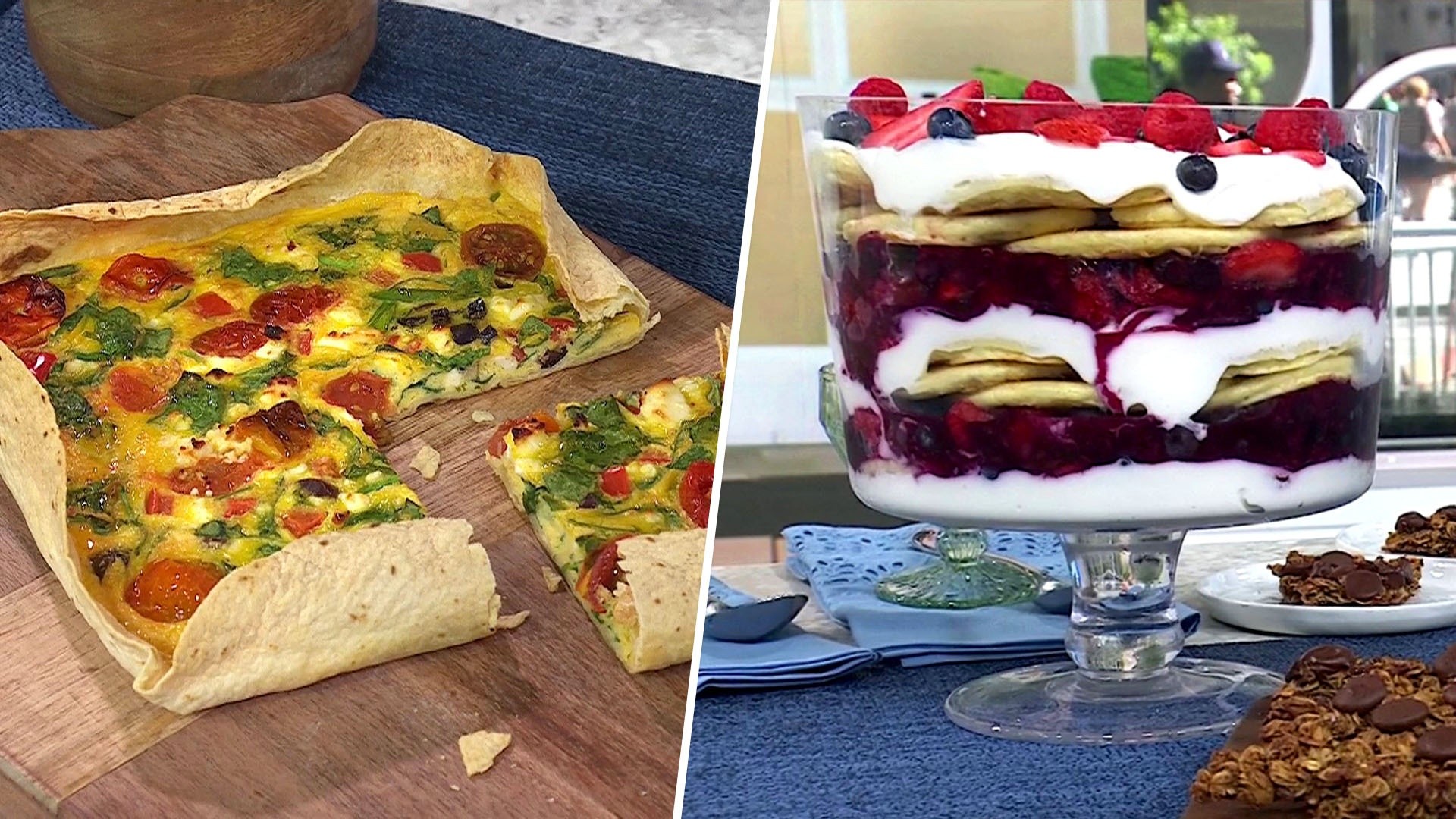 Tortilla Crusted Quiche and Pancake Trifle: Get the Recipes!