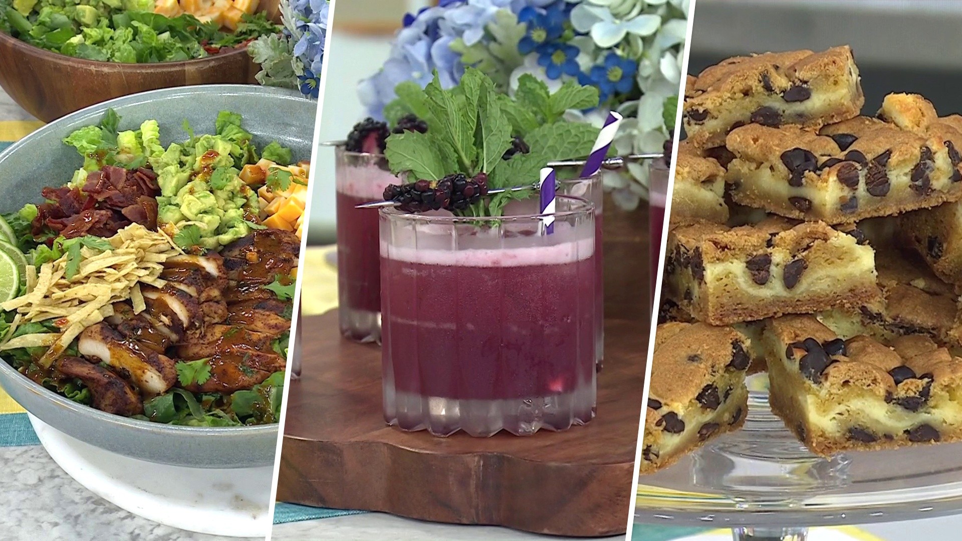 Chili Lime Chicken Salad, Cheesecake Cookie Bars: Get 2 Recipes