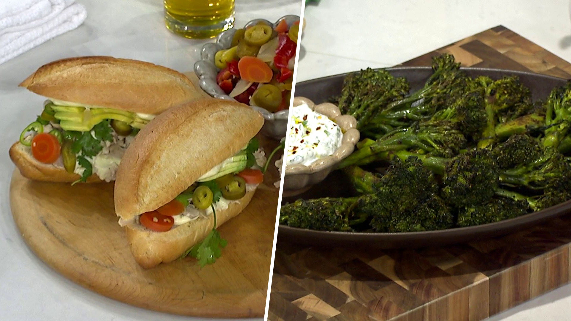 Creamy Chicken Tortas and Roasted Broccolini: Get the Recipes!