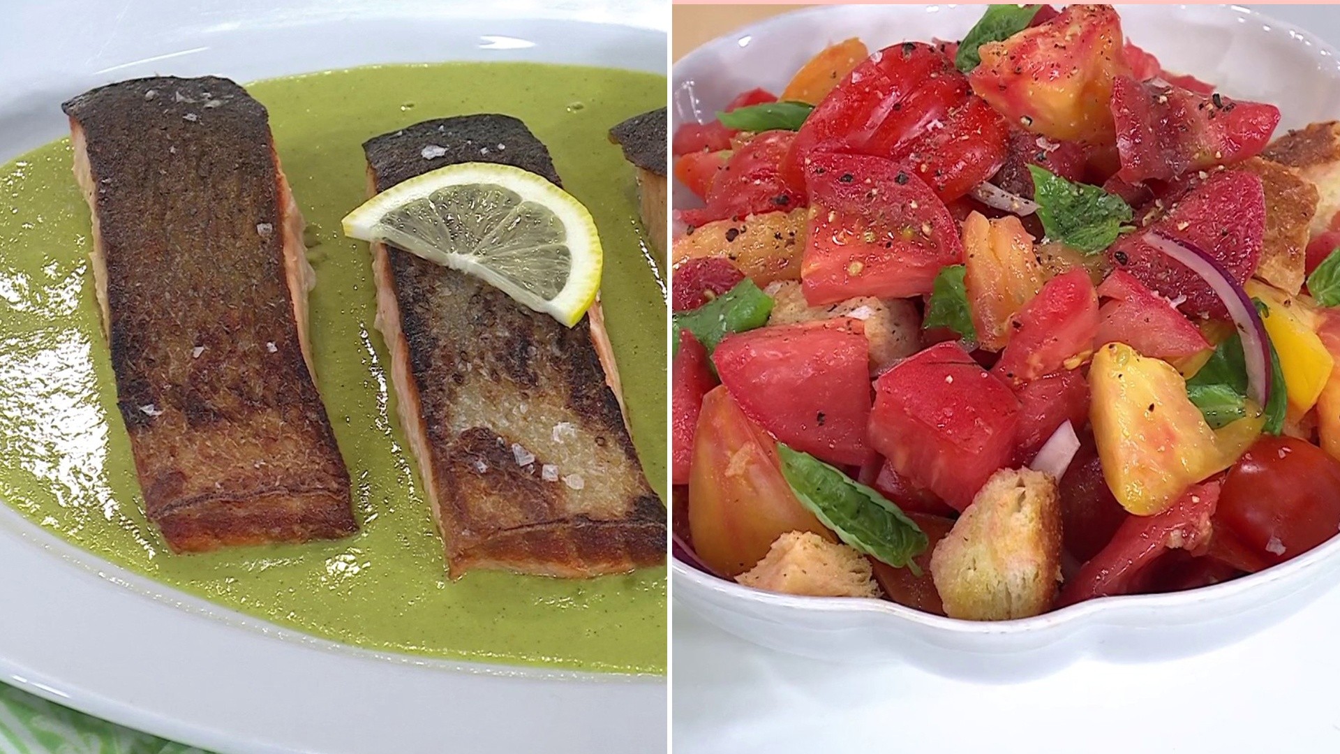 Crispy Salmon With Charred Lettuce Sauce: Get the Recipes!