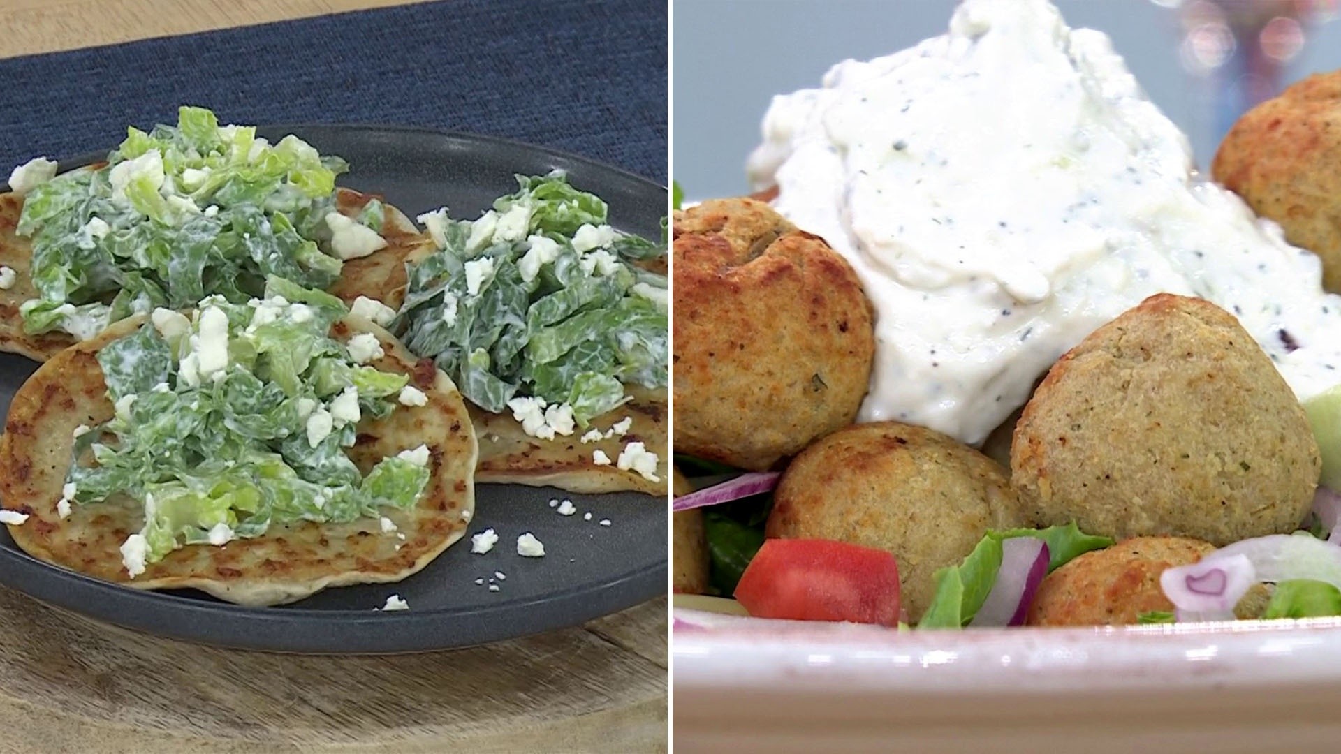 5-Ingredient Meals: Mediterranean Chicken Tacos and Salad