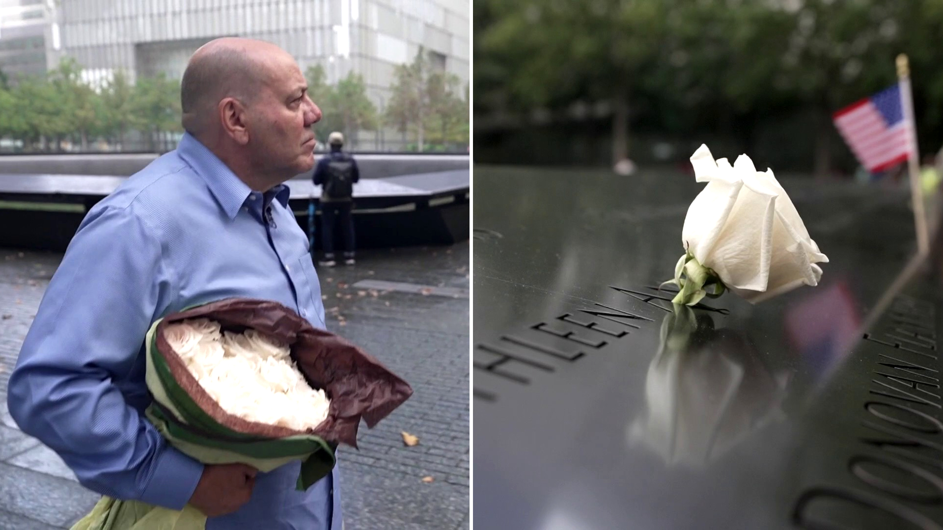Man Honors 9/11 Victims With a White Rose on Their Birthdays