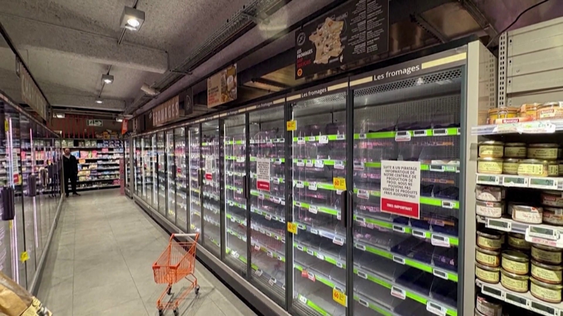 Cyberattack Targets Refrigeration at French Supermarkets