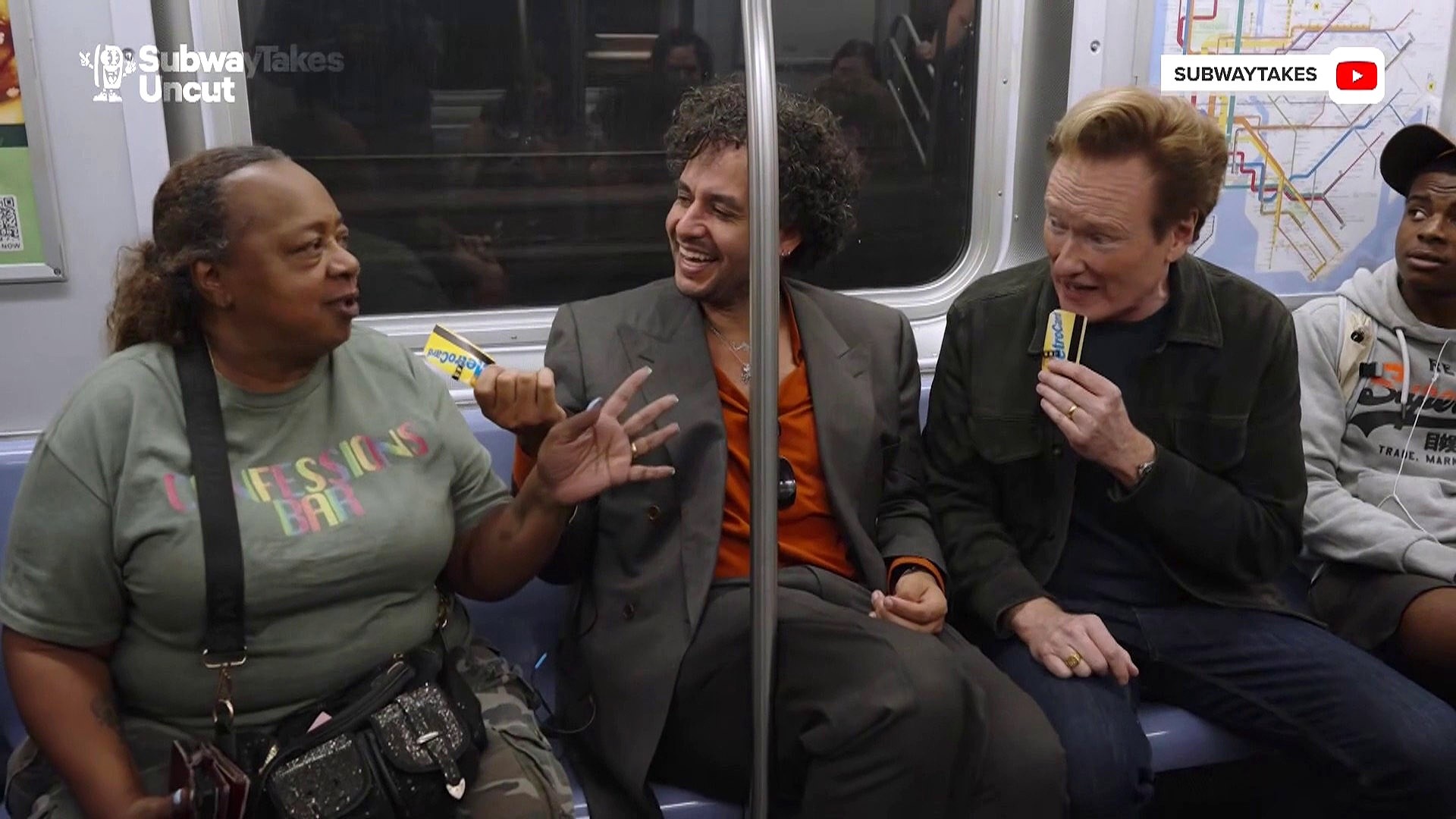 Conan O’Brien Riffs With Hilarious Woman on the Subway