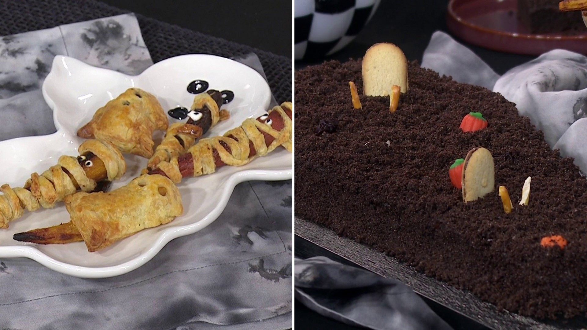 Halloween Recipes: Carrot Ghosts and Chocolate Cake Graveyard
