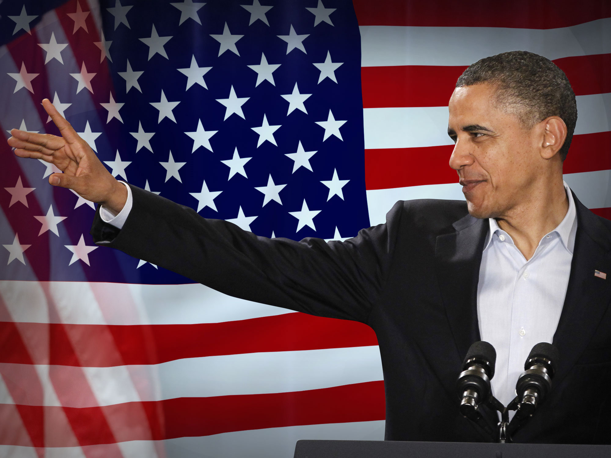 BARACK OBAMA FLAG *FREE SHIP USA SELLER!* I Love Obama Biden USA Poster Sign 3x5 