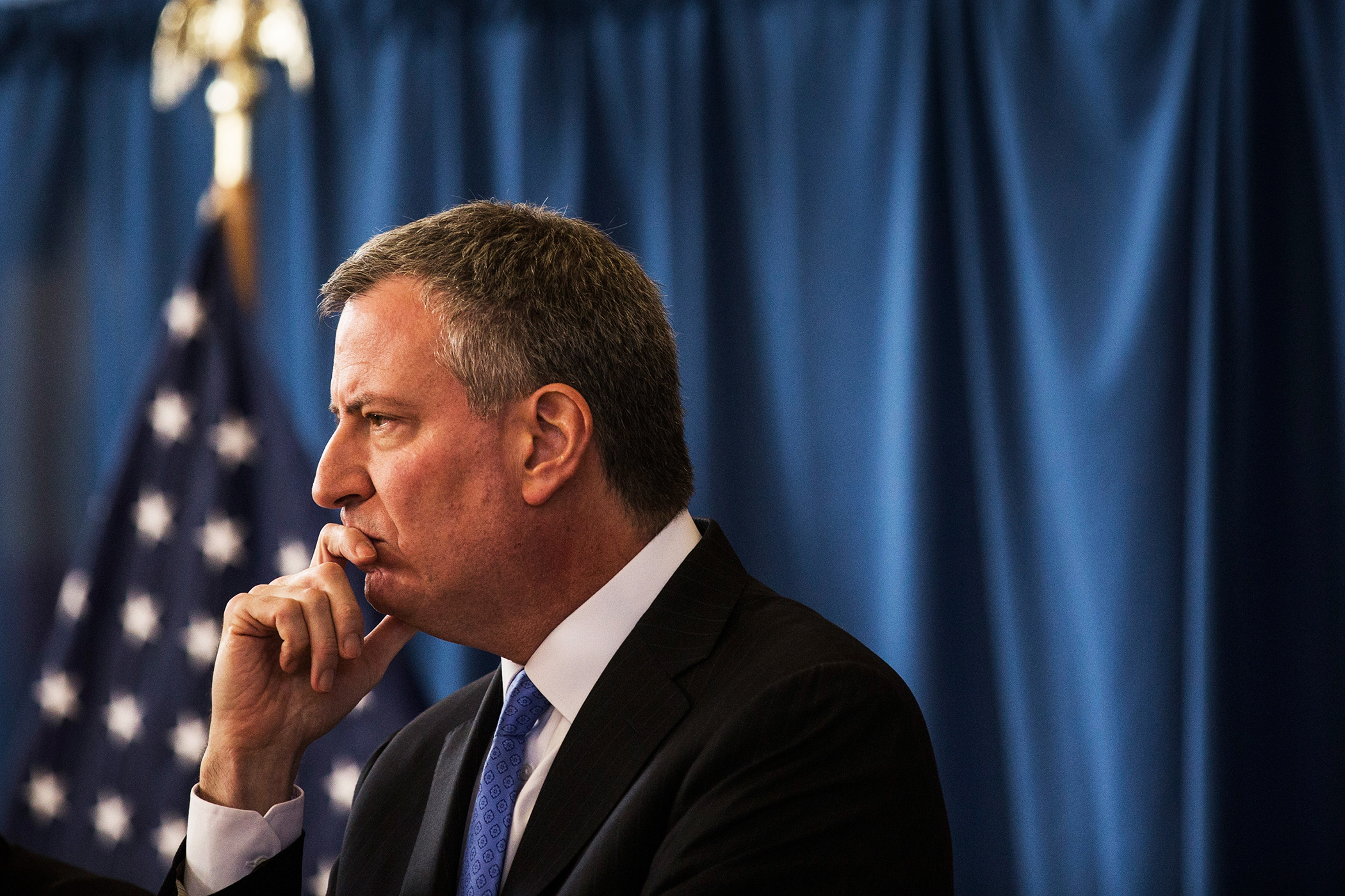 NYC St. Patrick's Day Parade: Mayor de Blasio marches