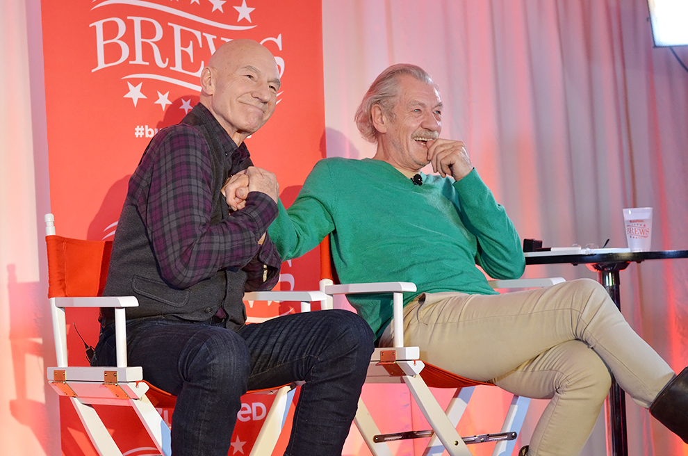 Ian Mckellen And Patrick Stewart Holding Hands