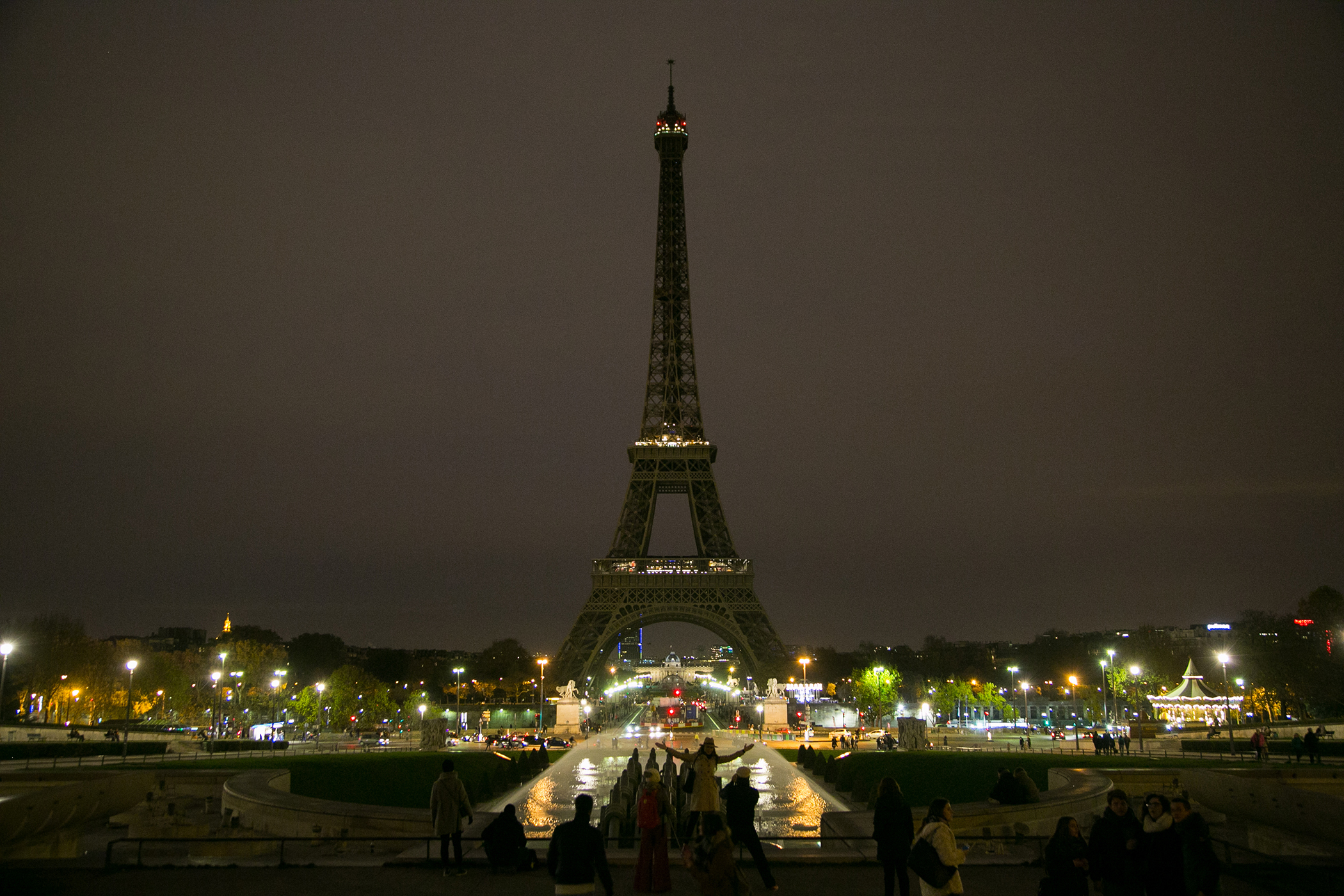 Eiffel Tower Glows in French Colors to Honor Victims