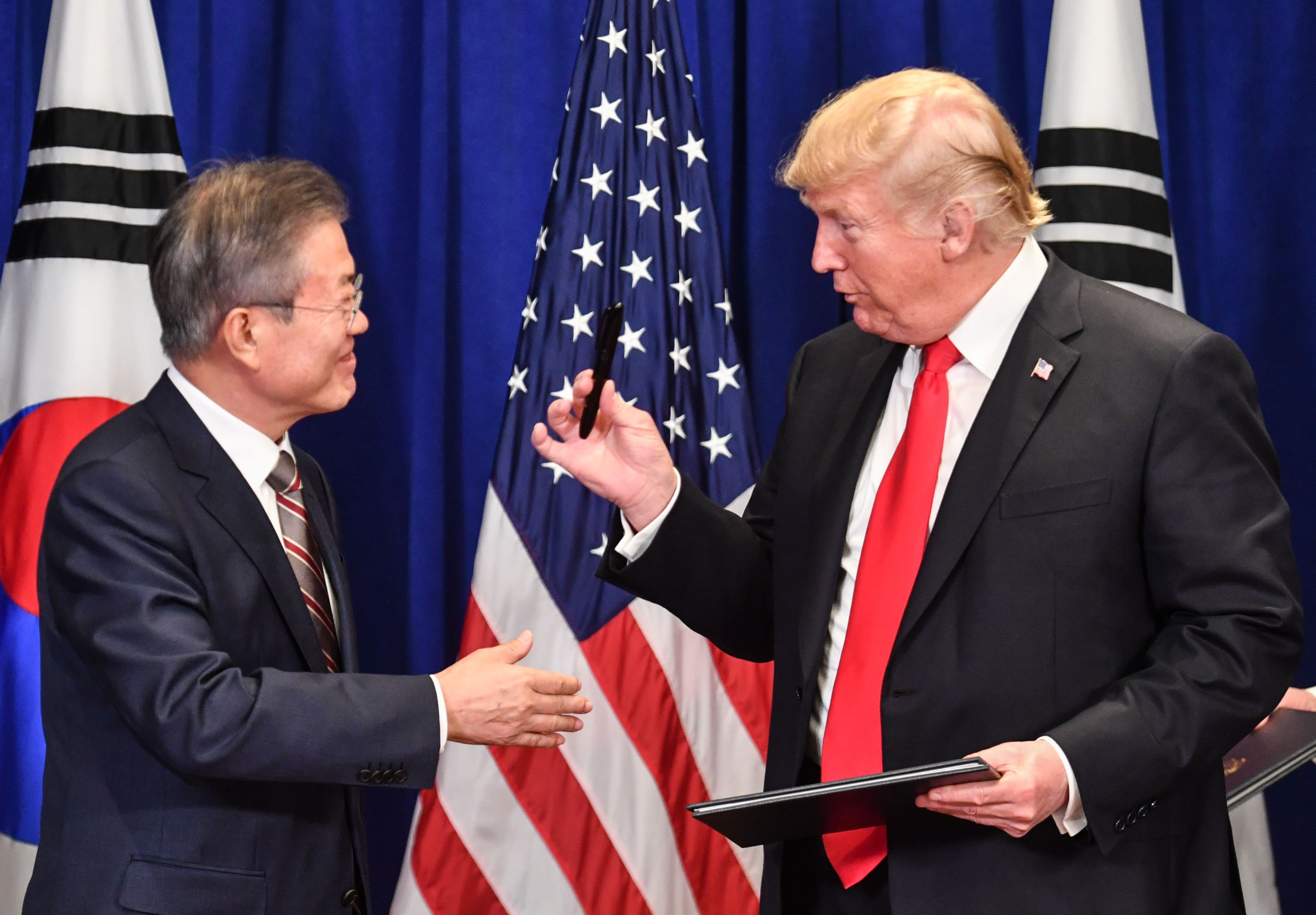 Trump and South Korea Nothing says I love you like a shakedown