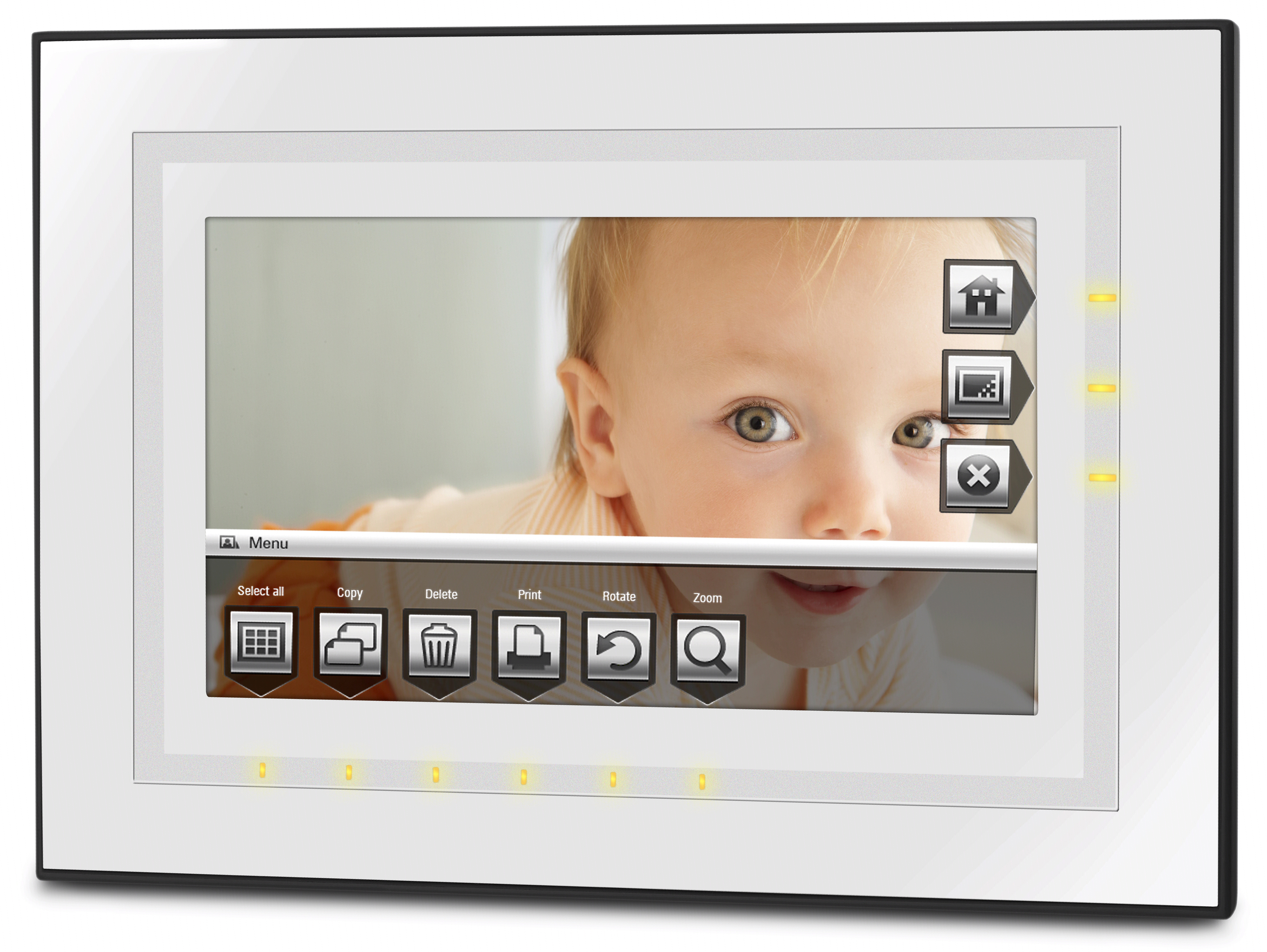 Touchscreens added to newest digital frames