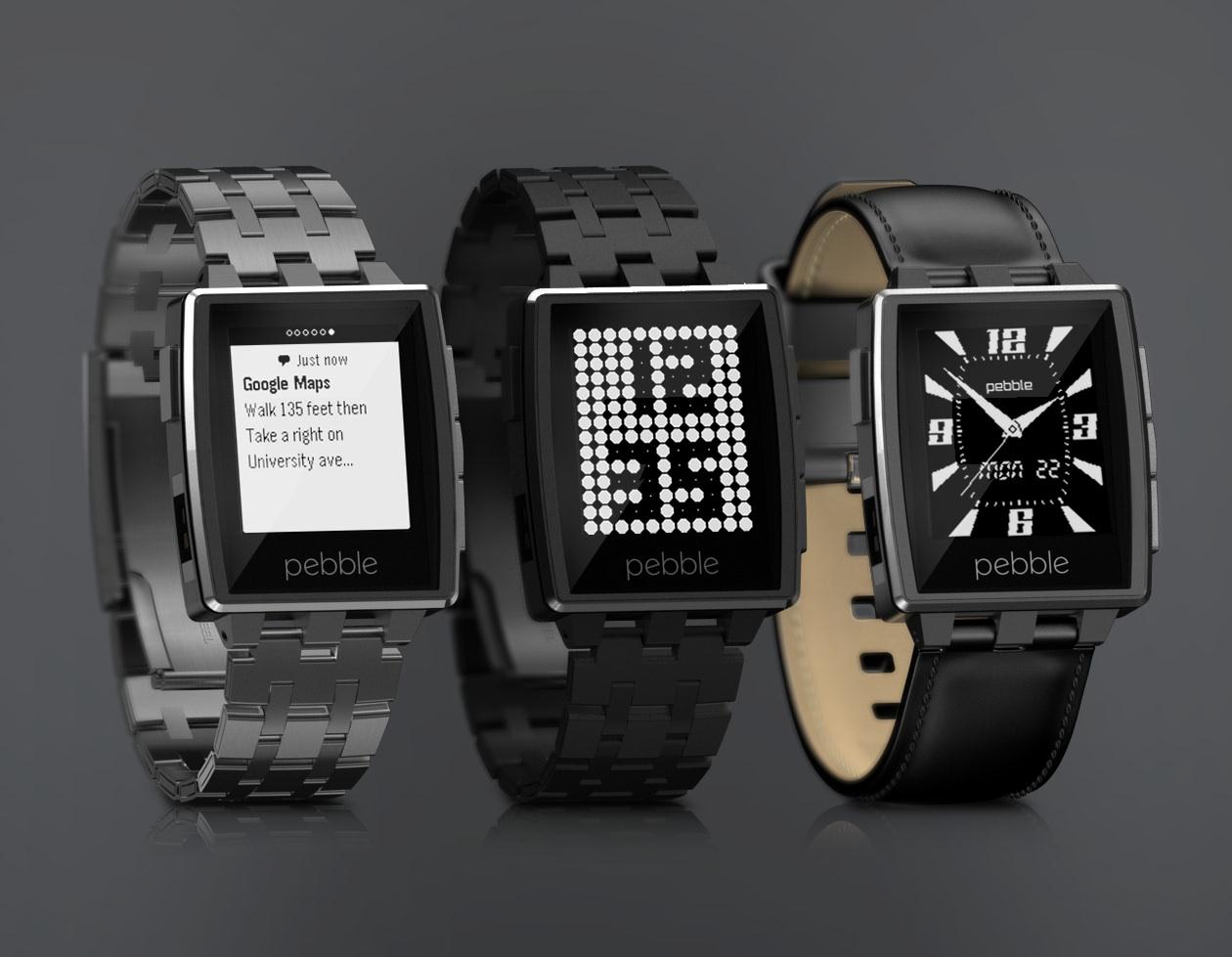 Pebble steel clearance black