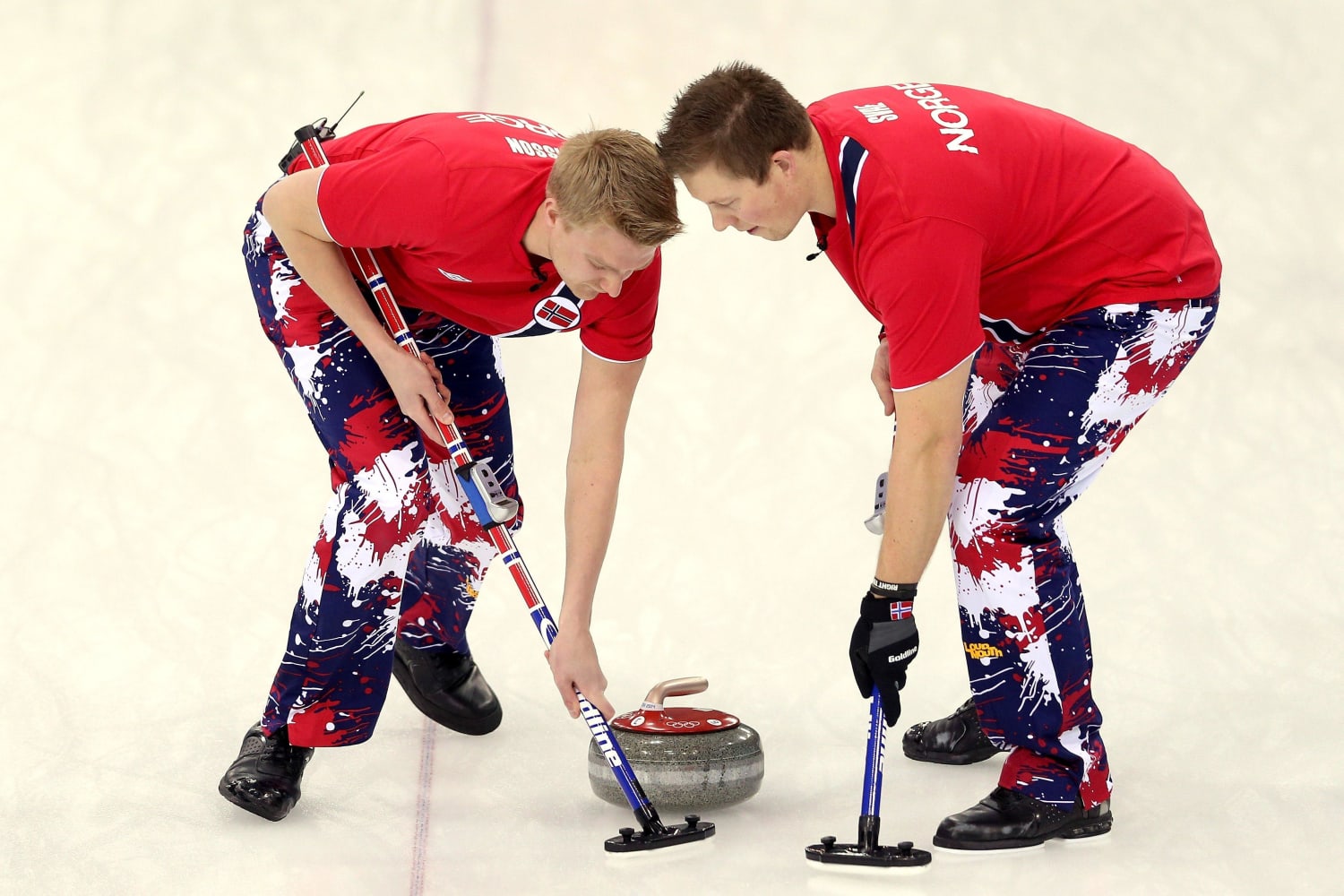 The Sochi Moment You've Been Waiting For: Norwegian Curling Pants Revealed!