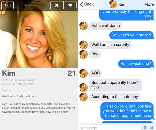 Fake Profile Dating App