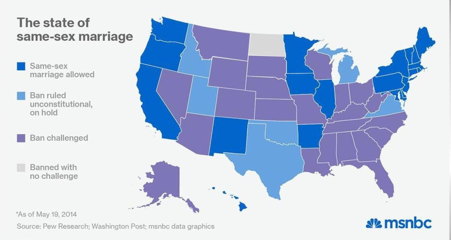 Where Same-Sex Marriage Stands in the 50 States