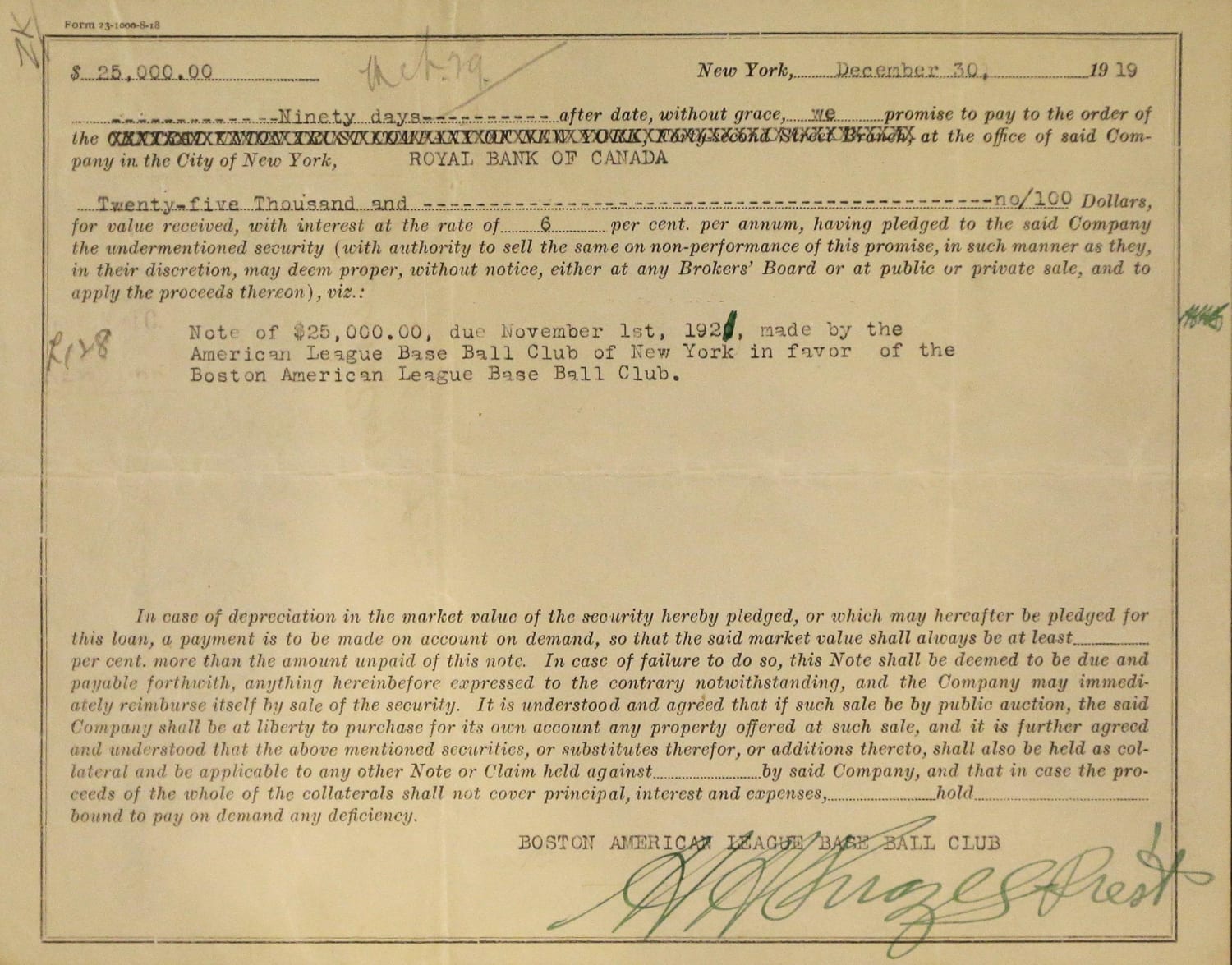 Babe Ruth Yankees contract aims to break world record at auction