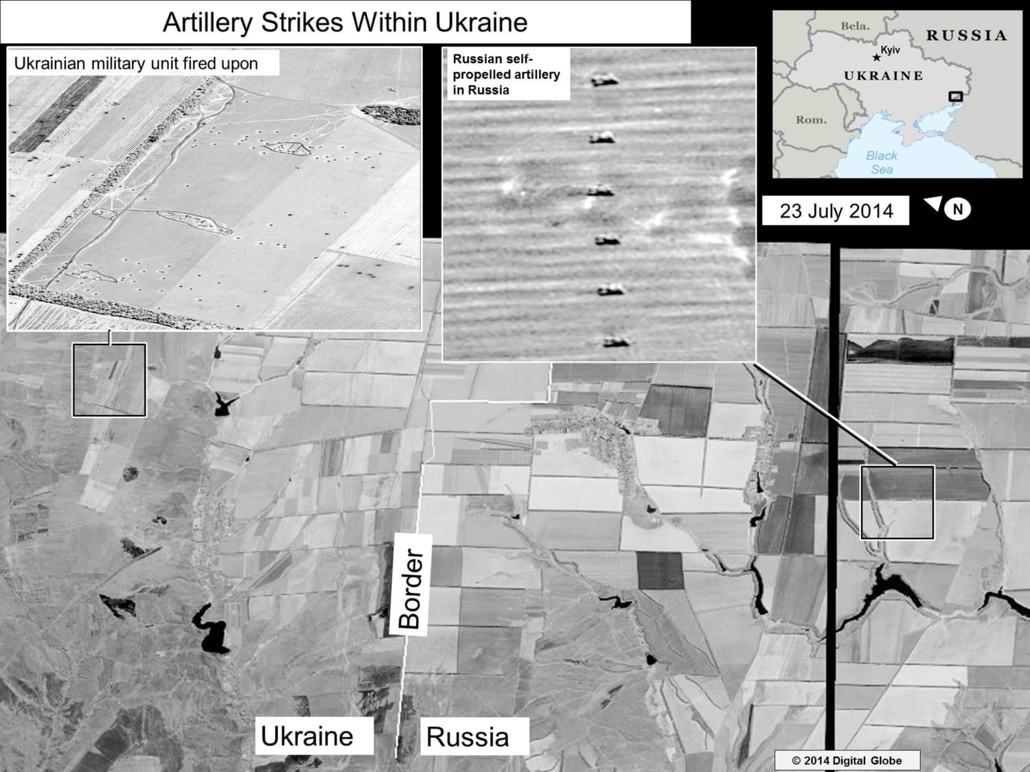 Satellite Images Show Russia Firing Into Ukraine: U.S. Government