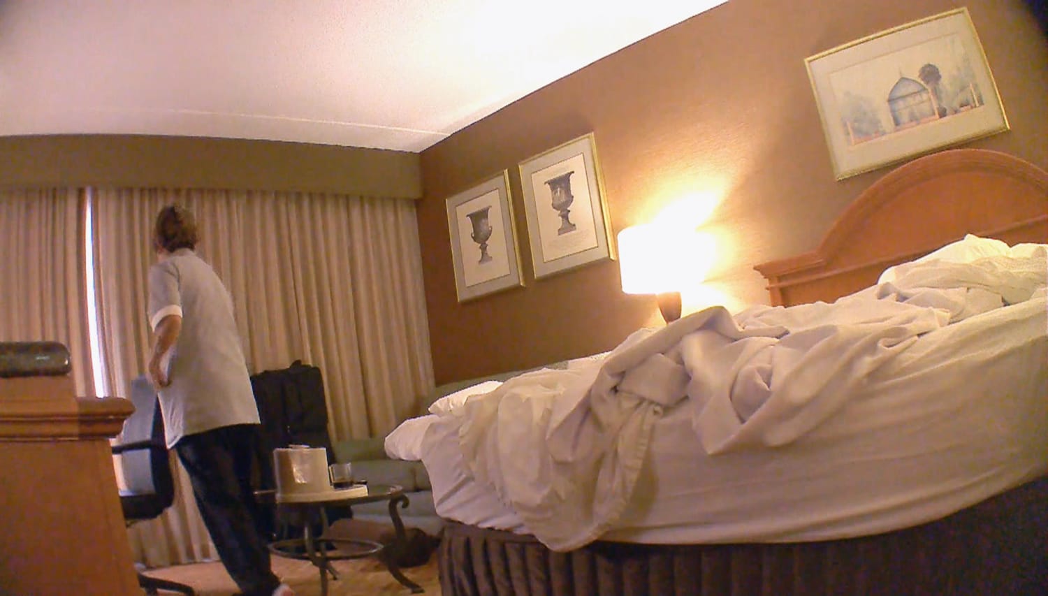 Hidden Camera Shows How Well Hotel Maids Clean.