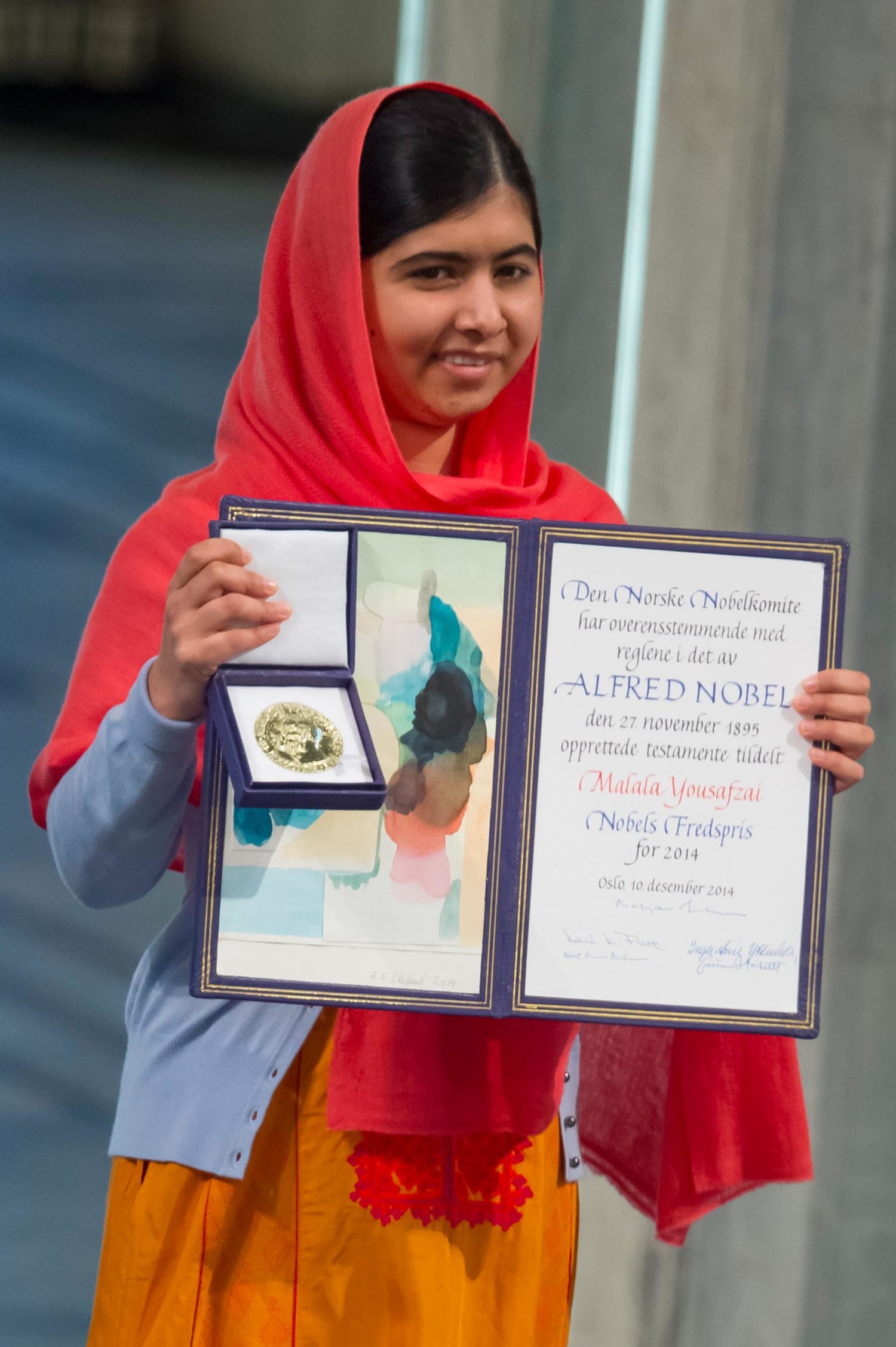 malala yousafzai awarded nobel peace prize