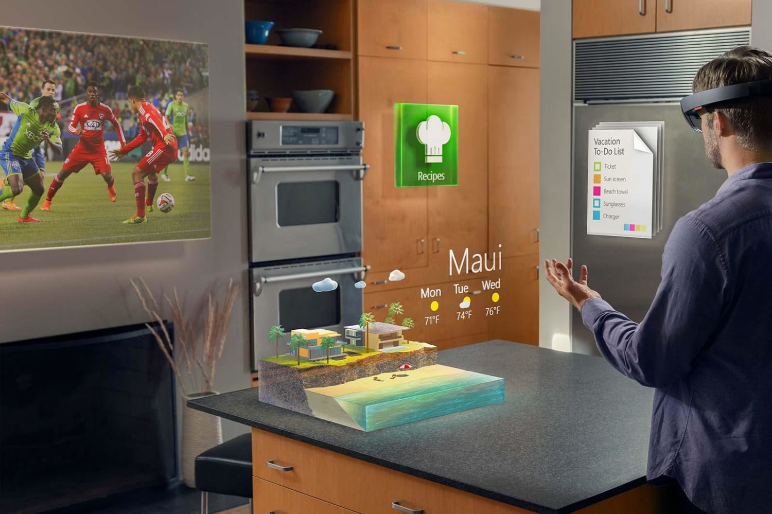scam future Underline Microsoft's HoloLens Headset Augments Your Reality With Windows