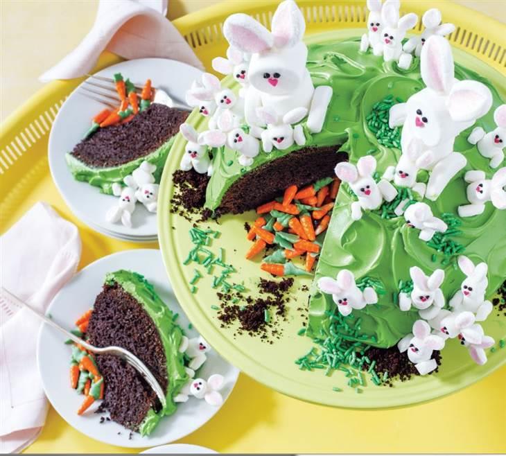 Carrot Garden Edible Cake Wrap or Bunny Rabbit Cake Topper - Etsy