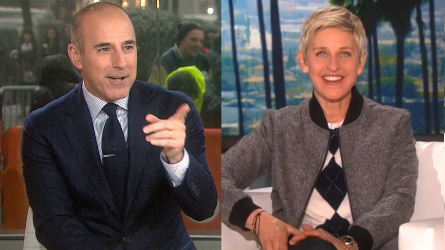 Ellen DeGeneres pranks Matt Lauer — again! It seems revenge is a dish best  served naked