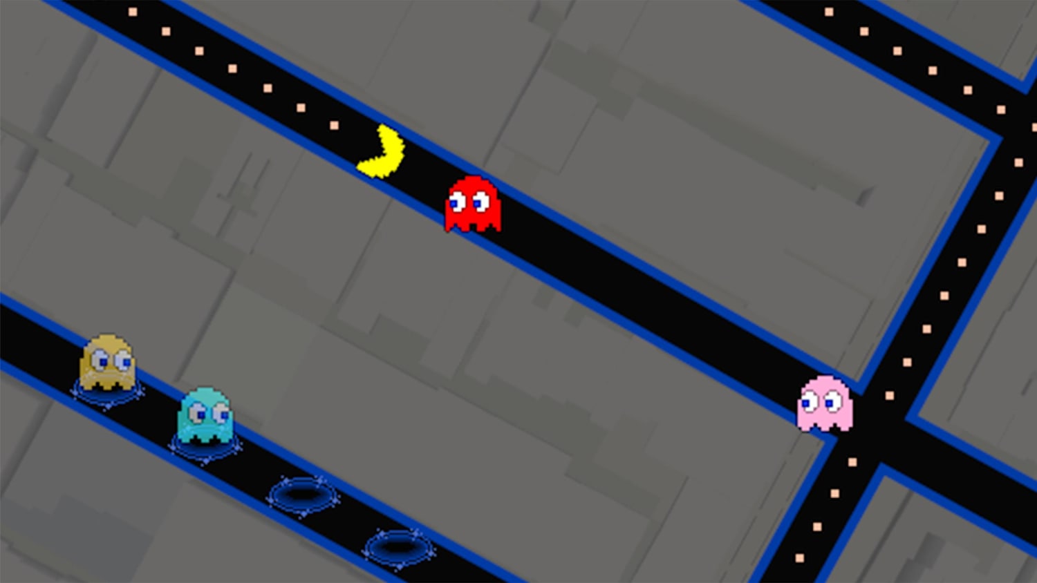 Google Maps PacMan Doodle Game 