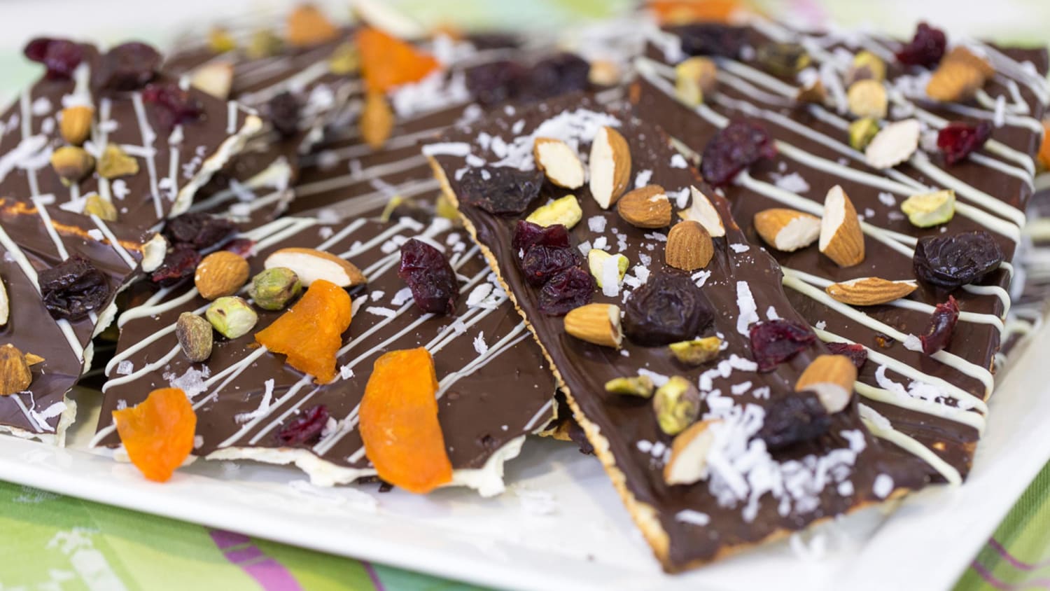 Chocolate Covered Matzo Bark