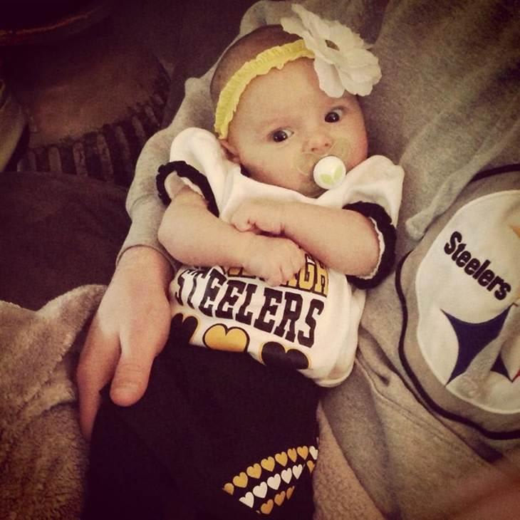 Always a Steelers Baby Outfit