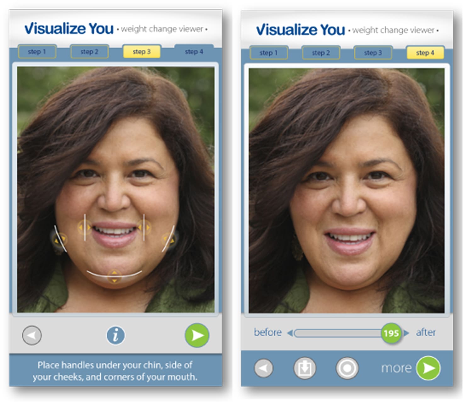 Visualize You App Shows You What Your Target Weight Looks Like