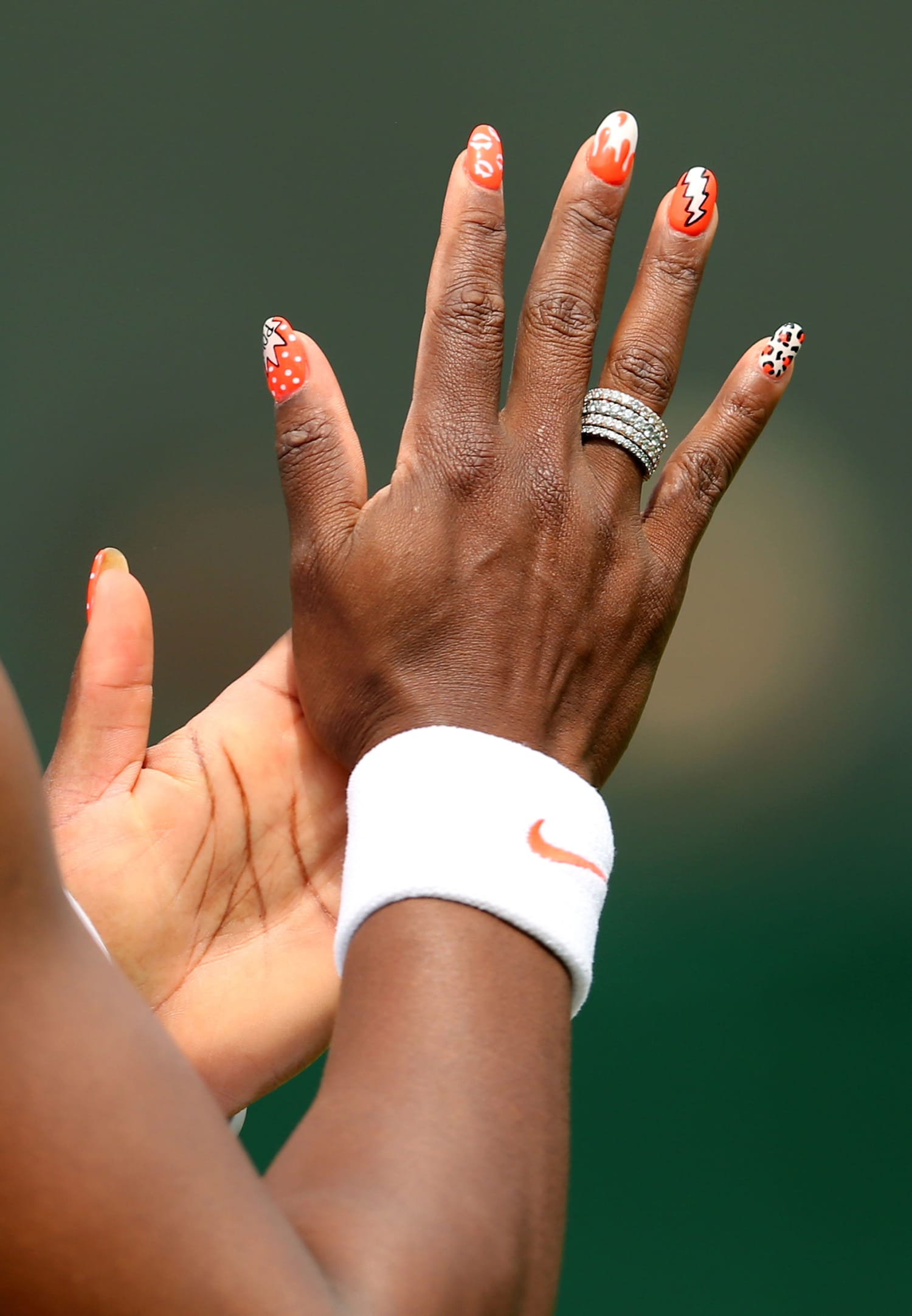 Tennis Player Venus Williams of the United States | Olympic nails, Nail  art, Manicure