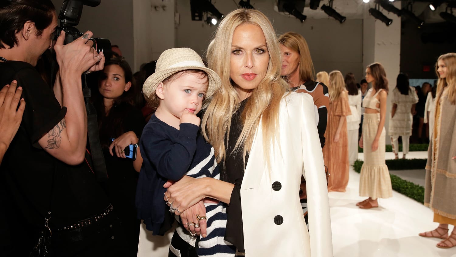 Rachel Zoe arrives at The House of Gucci LA premiere at the
