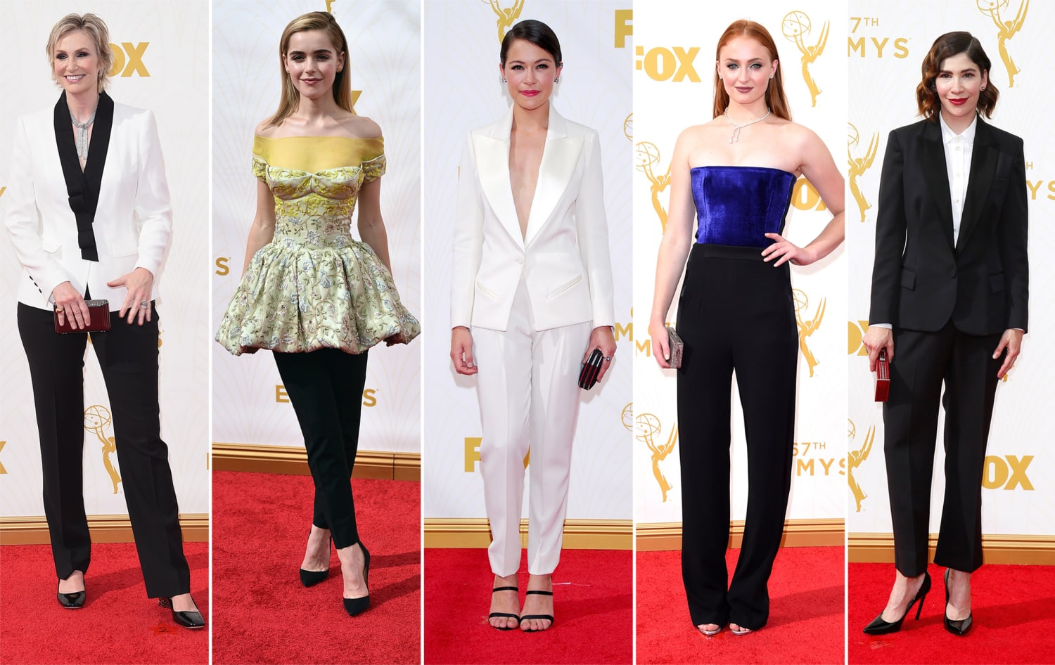 Emmys fashion: Enthusiasm for bright hues and a penchant for pants stand  out on the red carpet - Los Angeles Times