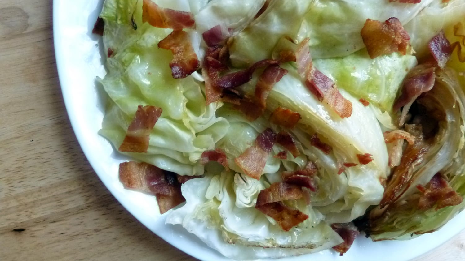 Serve bacon-roasted cabbage wedges for a hearty side dish