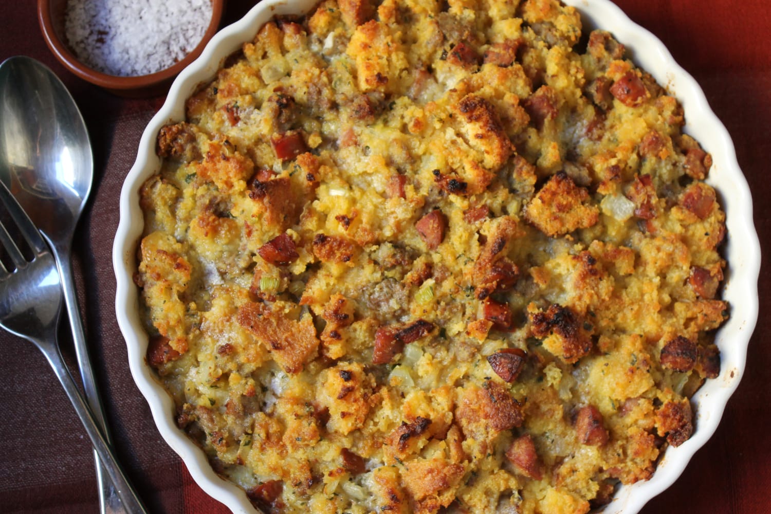 This Southern cornbread dressing with sausage is the ultimate Thanksgiving ...