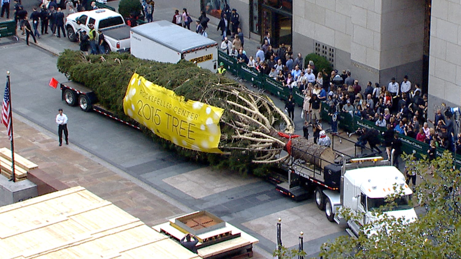 Rockefeller Center Christmas Tree Arrives On The Plaza Has Deep Roots For New York Family